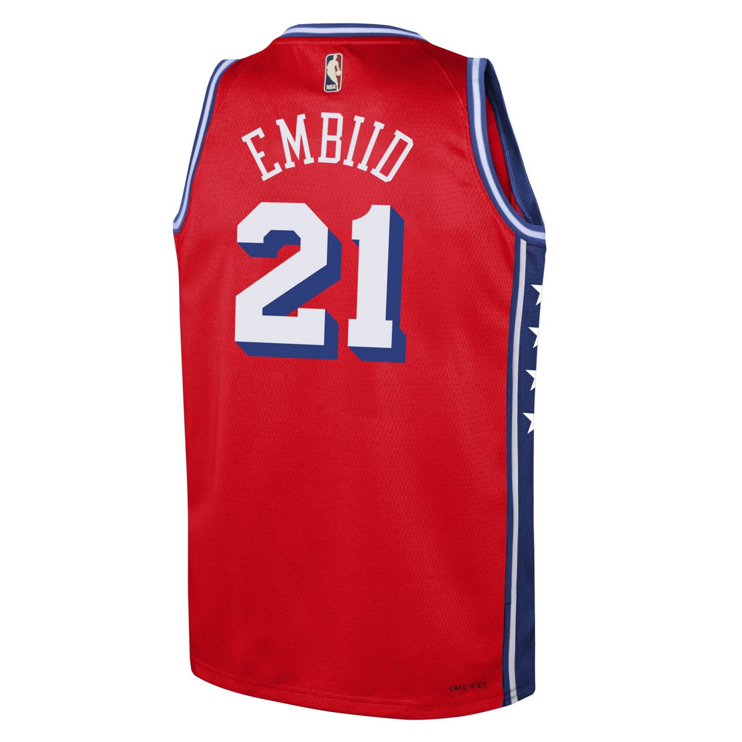 Youth Jordan Brand Joel Embiid Philadelphia 76ers Swingman Jersey - Statement Edition                                            - view number 3