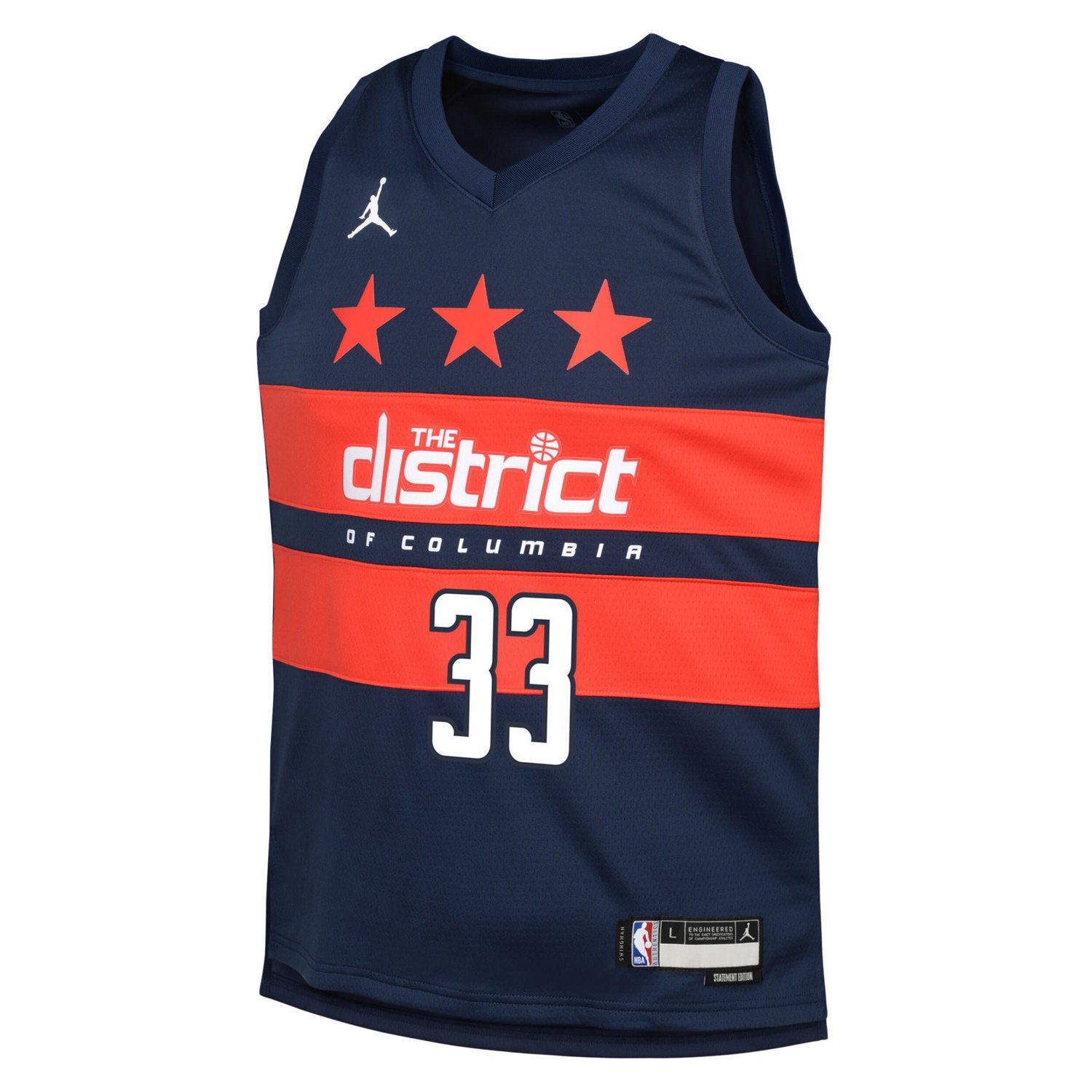 Youth Jordan Brand Kyle Kuzma Washington Wizards Swingman Jersey - Statement Edition - view number 2