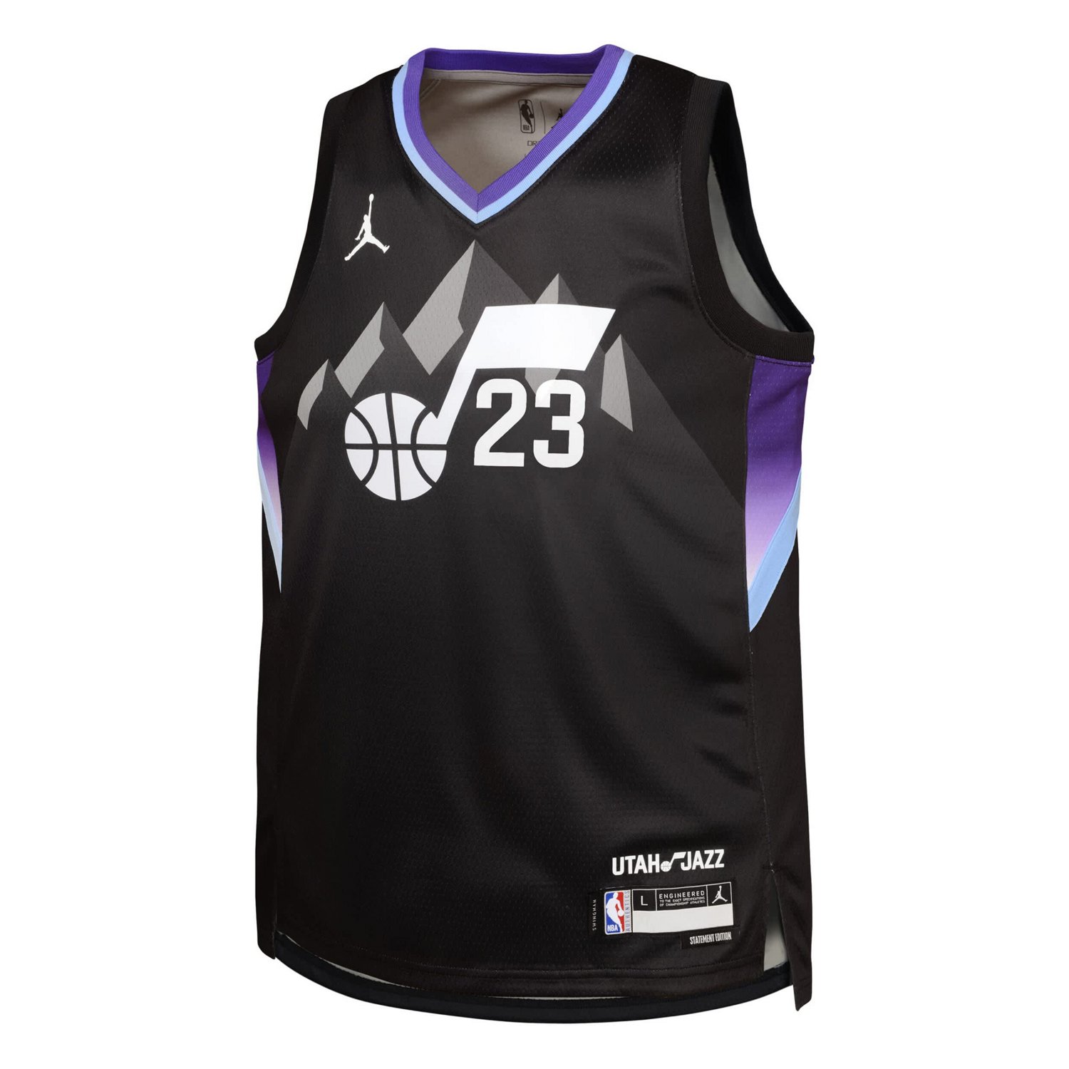 Youth Jordan Brand Lauri Markkanen Utah Jazz Swingman Jersey - Statement Edition - view number 2
