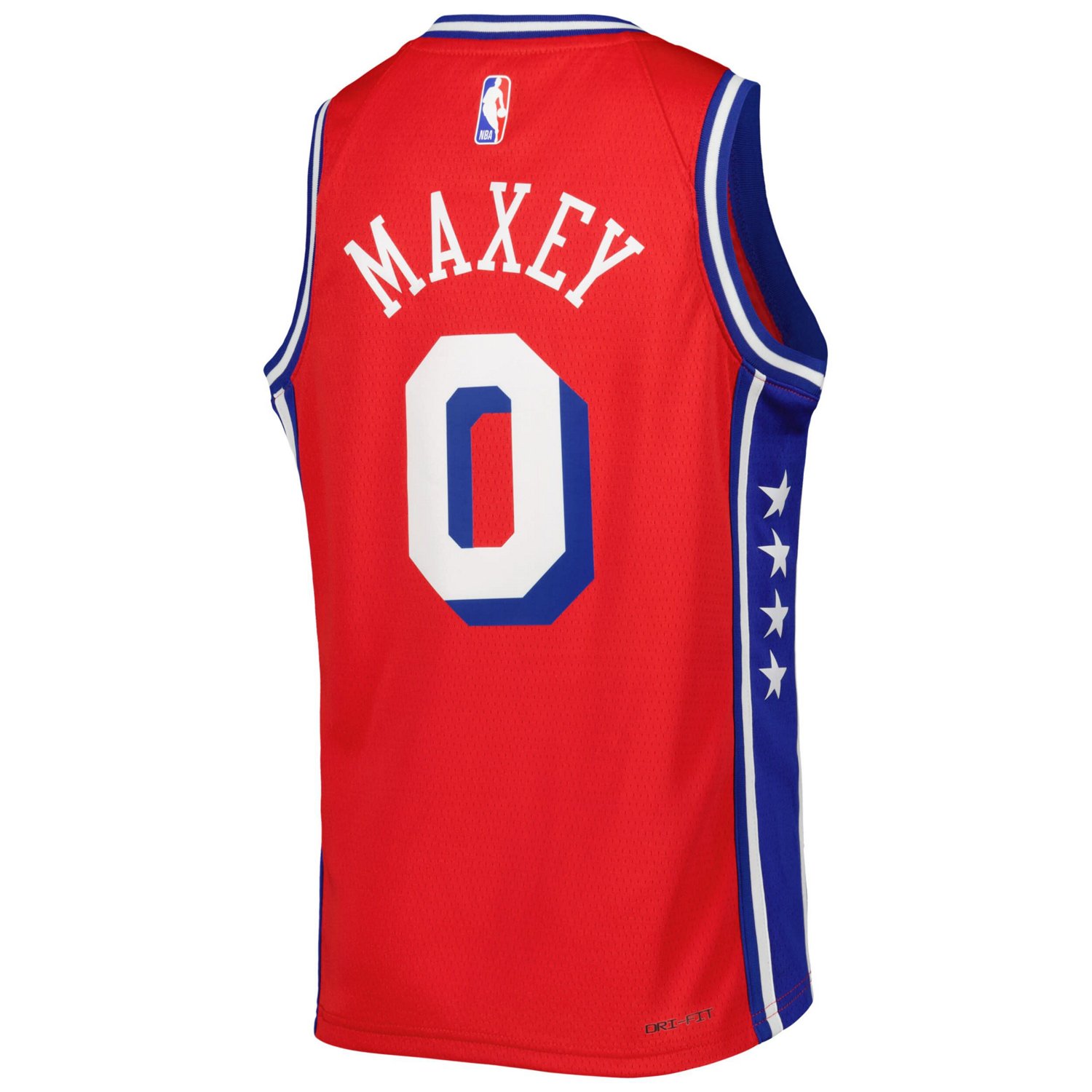Youth Jordan Brand Tyrese Maxey Philadelphia 76ers Swingman Jersey - Statement Edition                                           - view number 3