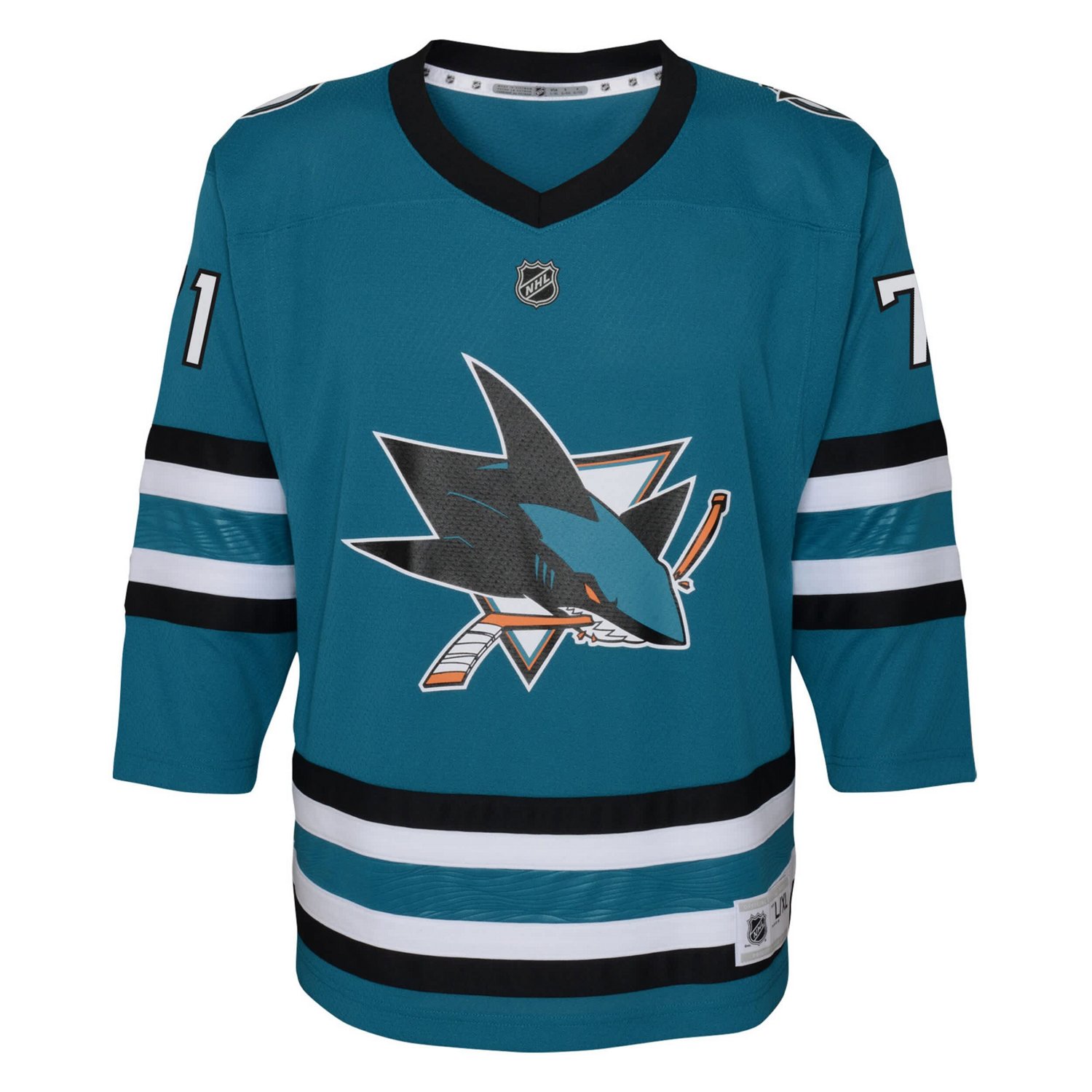 Youth Macklin Celebrini San Jose Sharks Alternate Replica Player Jersey - view number 2
