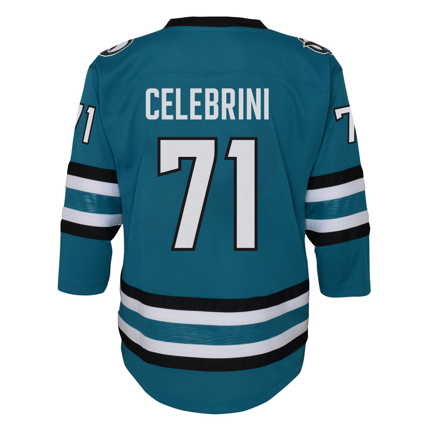 Youth Macklin Celebrini San Jose Sharks Alternate Replica Player Jersey - view number 3