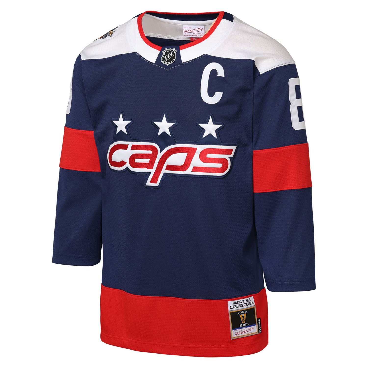 Youth Mitchell  Ness Alexander Ovechkin Washington Capitals 2018 NHL Stadium Series Power Play 20 Player Jersey - view number 2