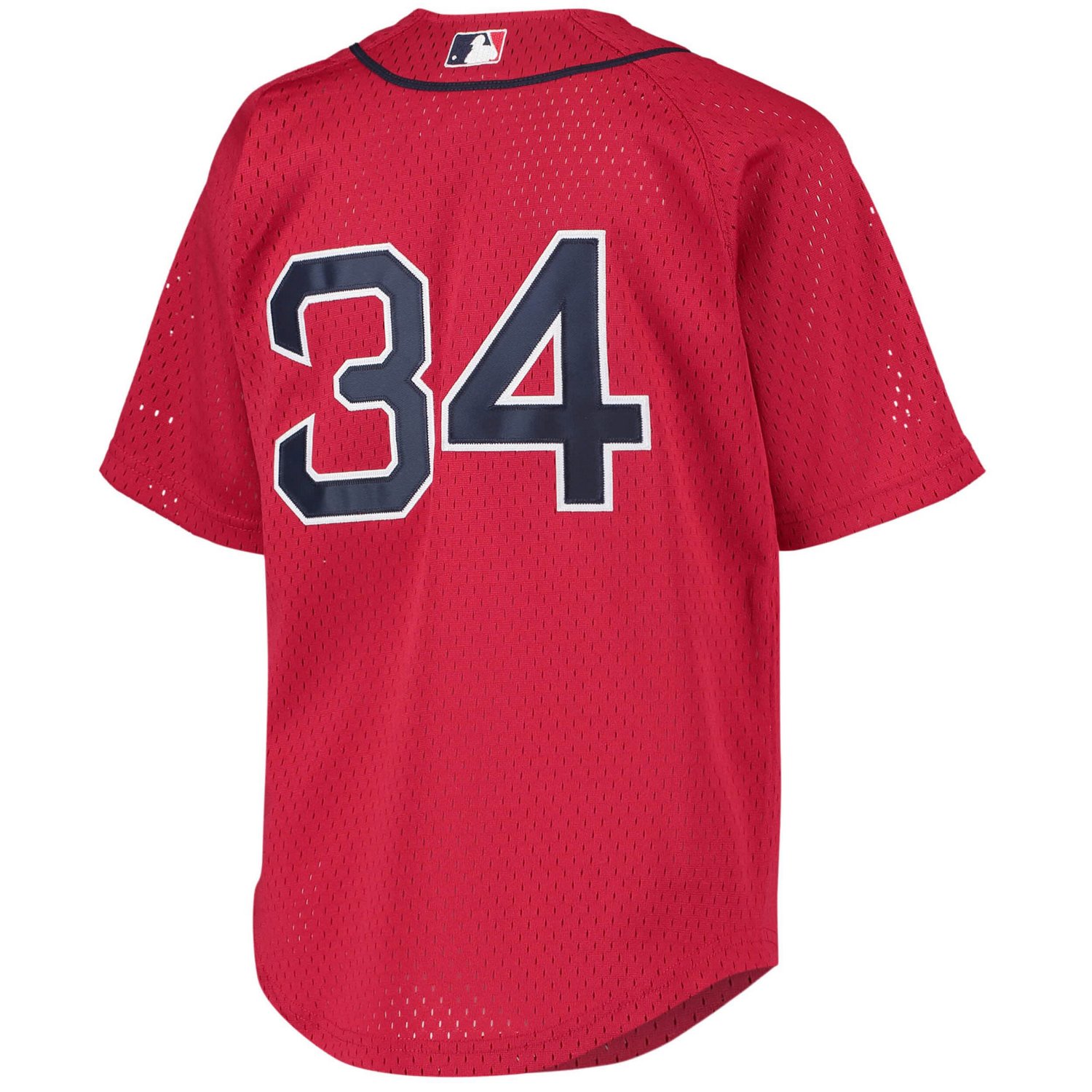 Youth Mitchell  Ness David Ortiz Boston Sox Cooperstown Collection Batting Practice Jersey                                       - view number 3