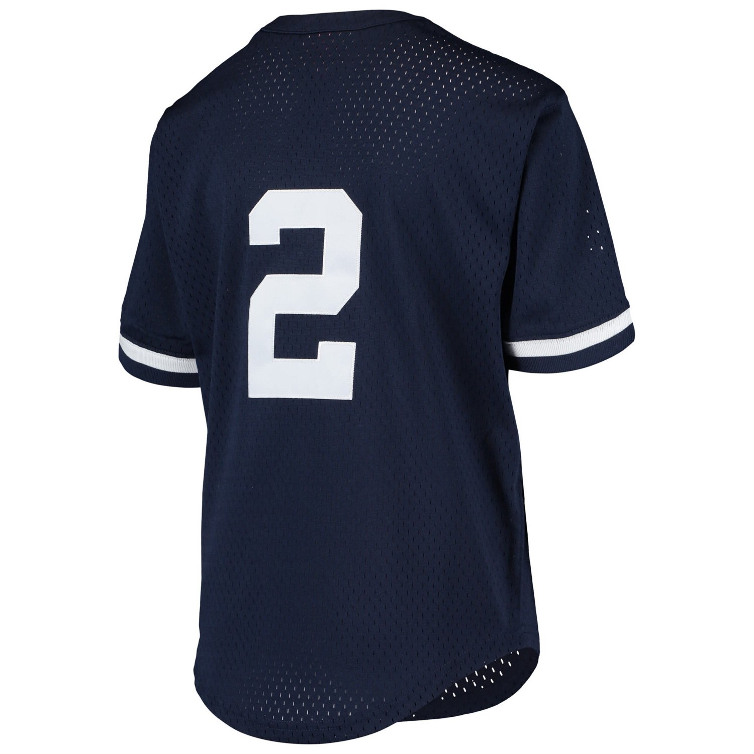 Youth Mitchell  Ness Derek Jeter New York Yankees Cooperstown Collection Mesh Batting Practice Jersey - view number 3