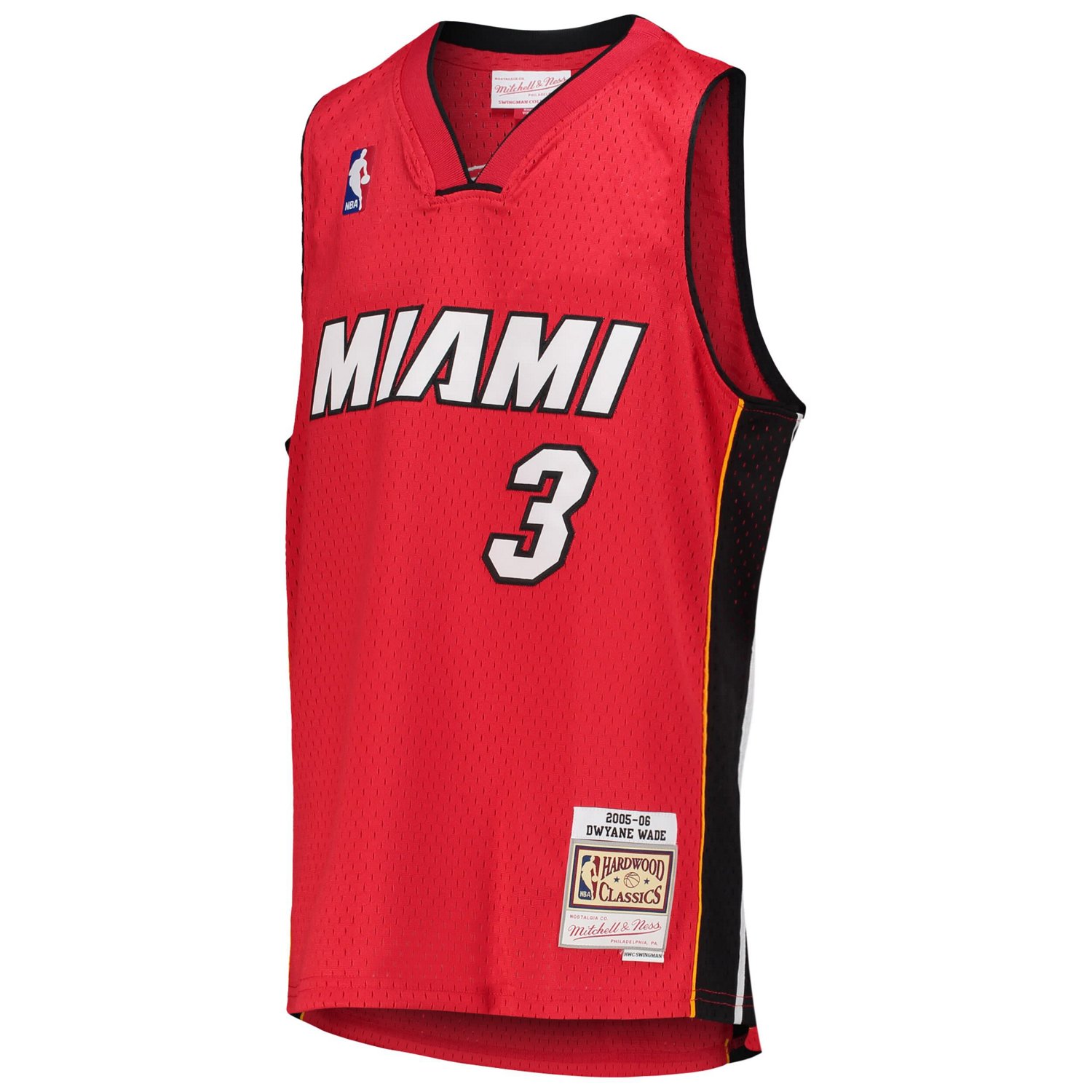Youth Mitchell  Ness Dwyane Wade Miami Heat 2005/06 Hardwood Classics Swingman Jersey                                            - view number 2