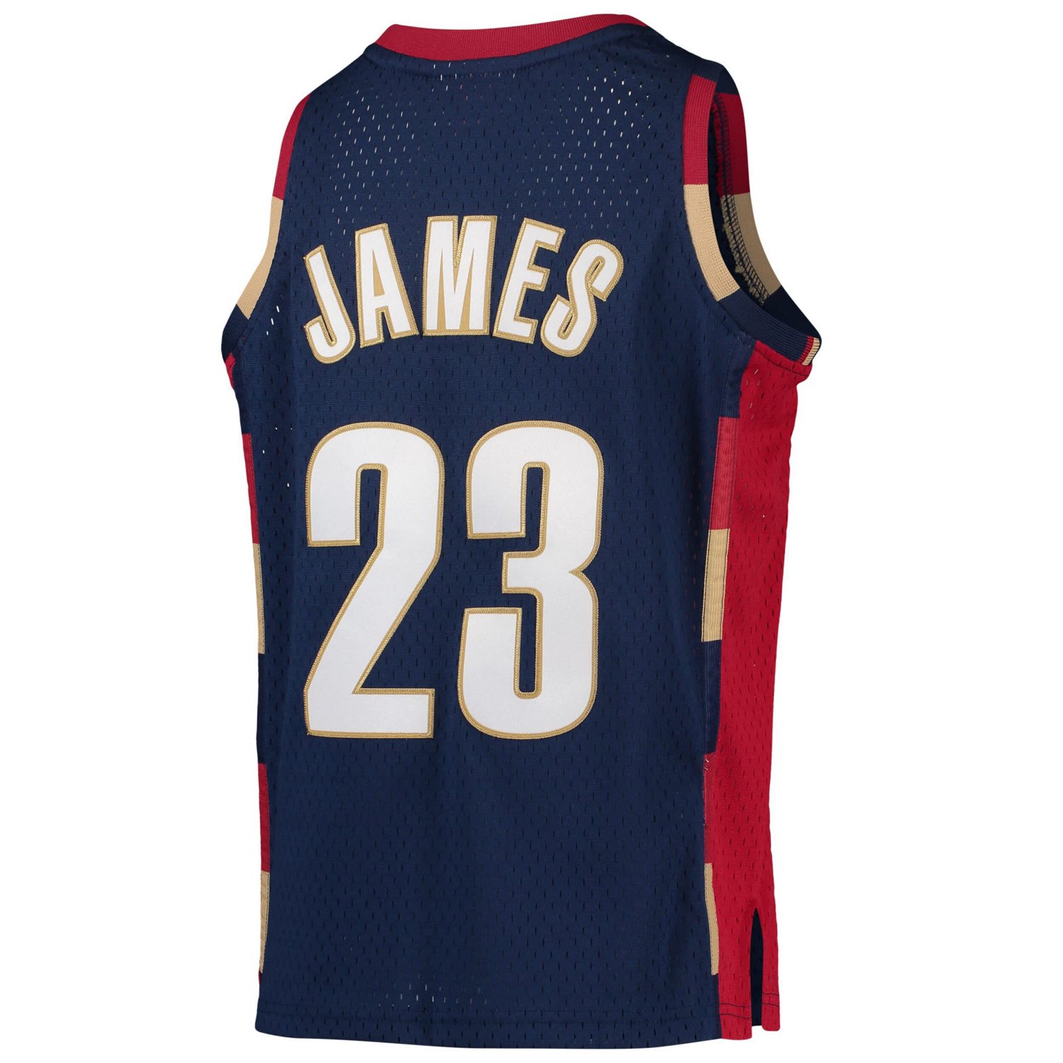Youth Mitchell  Ness LeBron James Cleveland Cavaliers 2008-09 Hardwood Classics Swingman Jersey                                  - view number 3