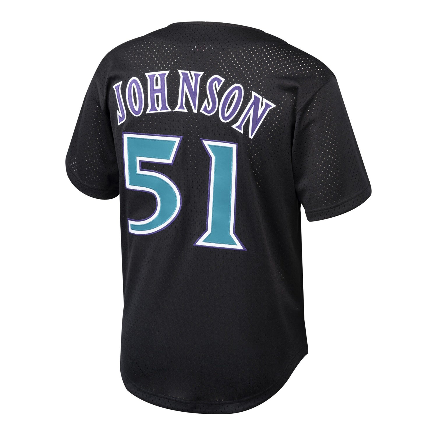 Youth Mitchell  Ness Randy Johnson Arizona Diamondbacks Cooperstown Collection Mesh Batting Practice Jersey - view number 3