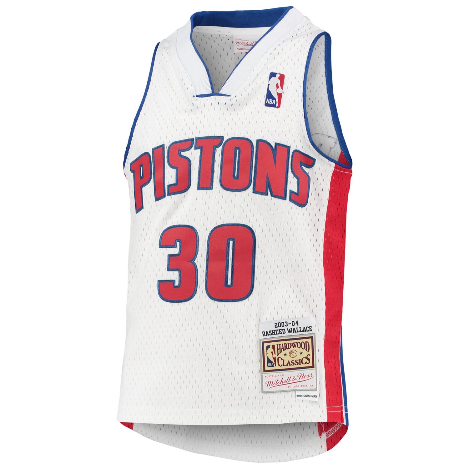 Youth Mitchell  Ness Rasheed Wallace Detroit Pistons 2003/04 Hardwood Classics Swingman Jersey                                   - view number 2