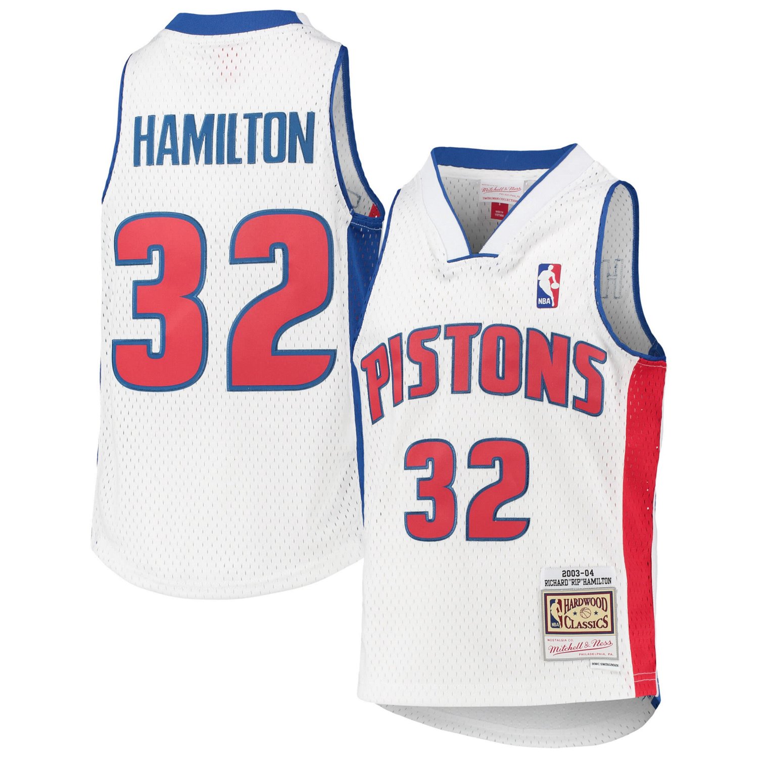 Youth Mitchell  Ness Richard Hamilton Detroit Pistons 2003/04 Hardwood Classics Swingman Jersey