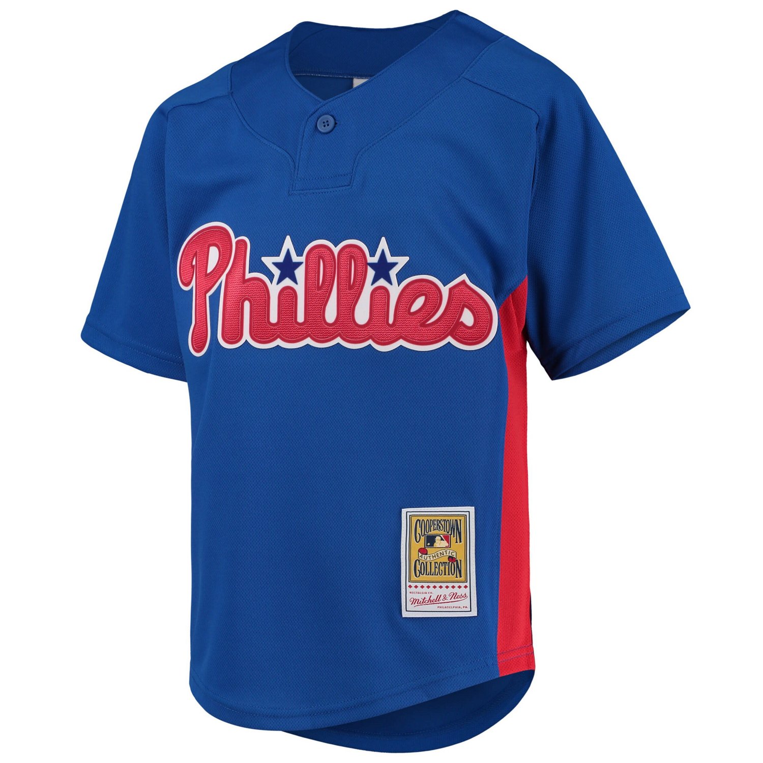 Youth Mitchell  Ness Roy Halladay Philadelphia Phillies Cooperstown Collection Mesh Batting Practice Jersey