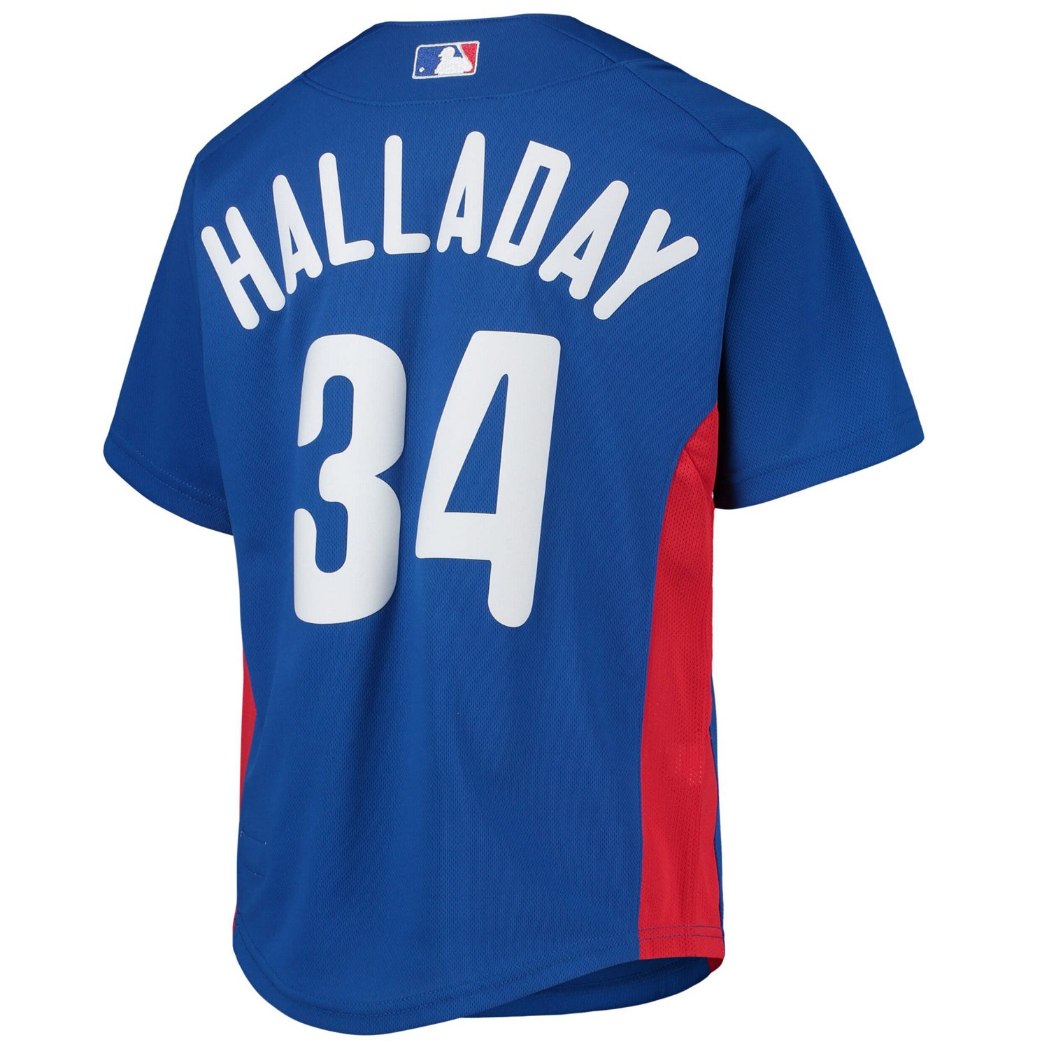 Youth Mitchell  Ness Roy Halladay Philadelphia Phillies Cooperstown Collection Mesh Batting Practice Jersey