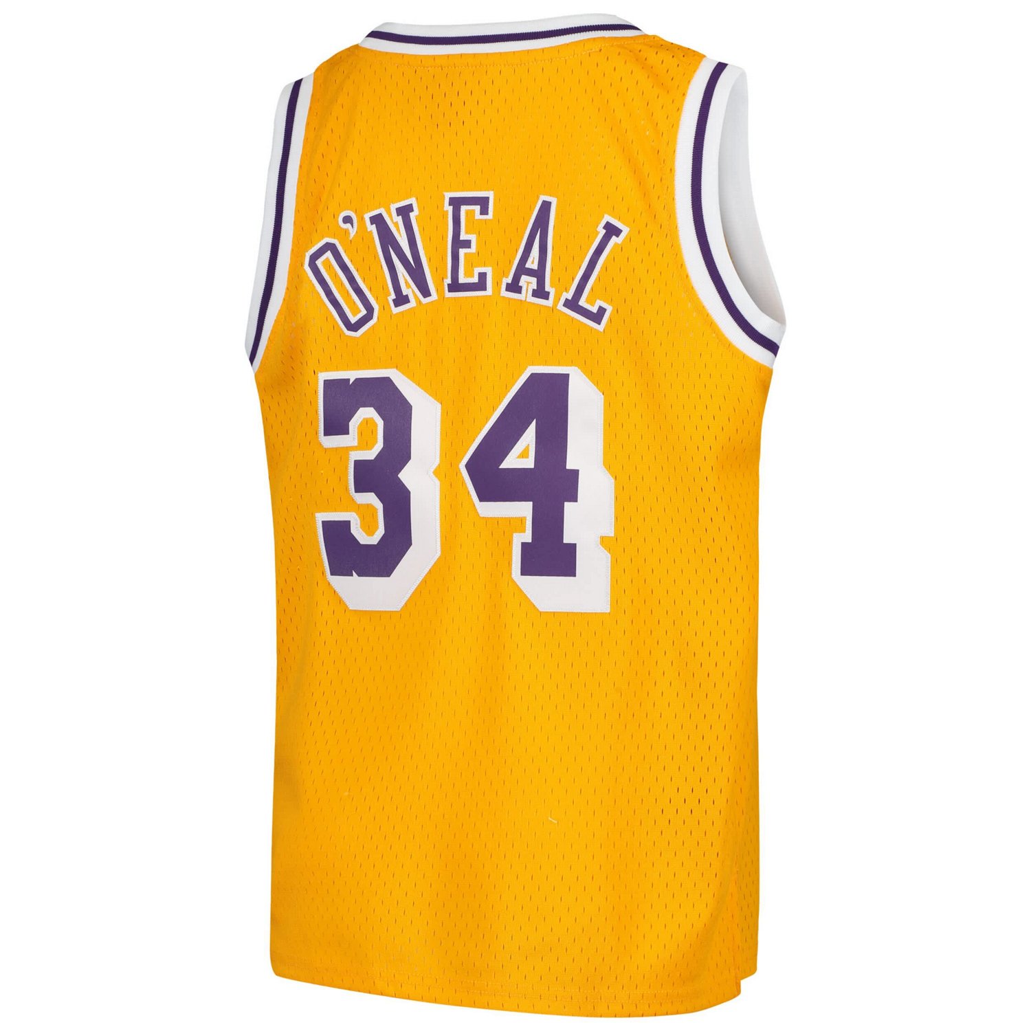 Youth Mitchell  Ness Shaquille O'Neal Los Angeles Lakers Swingman Throwback Jersey - view number 3