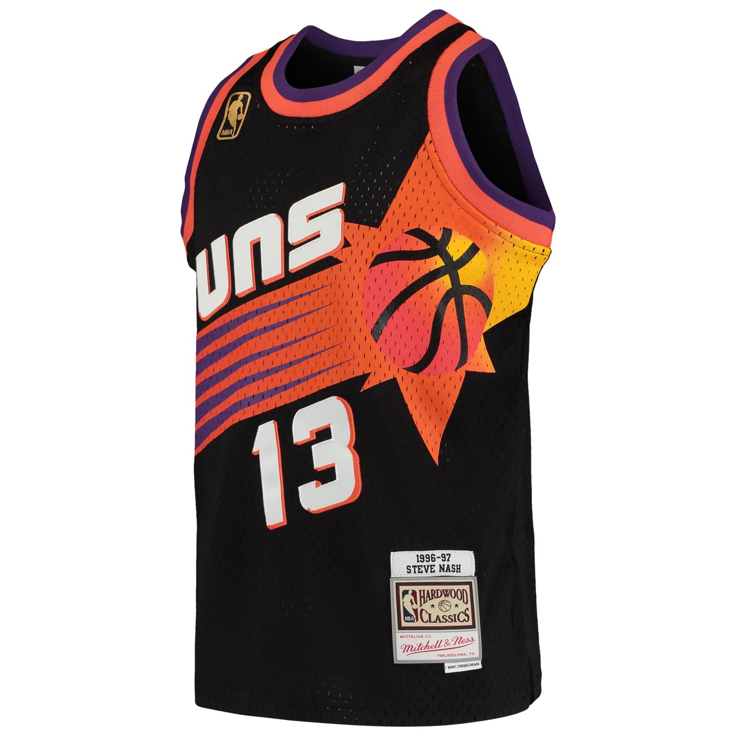 Youth Mitchell  Ness Steve Nash Phoenix Suns 1996-97 Hardwood Classics Swingman Throwback Jersey