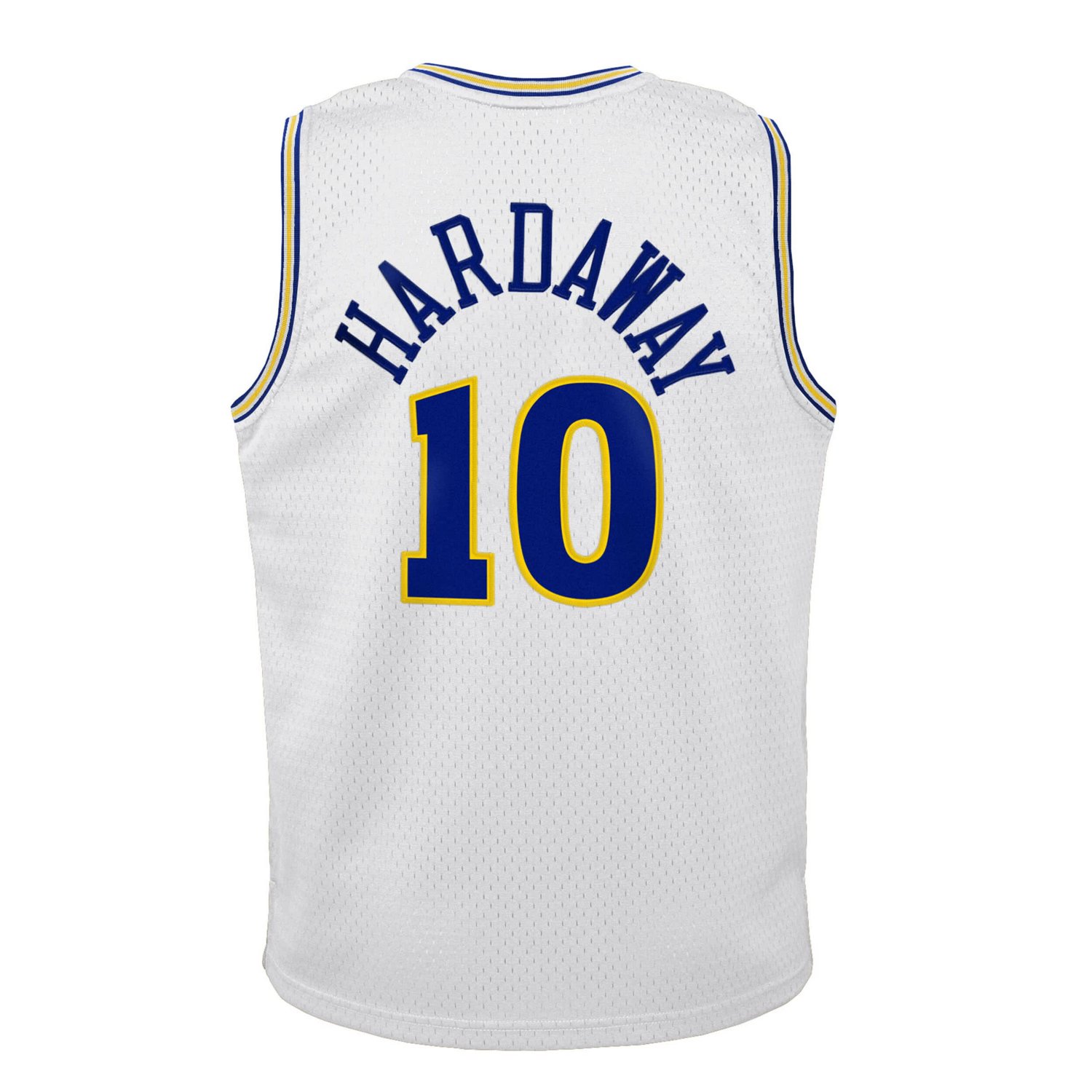 Youth Mitchell  Ness Tim Hardaway Golden State Warriors 1990-91 Hardwood Classics Swingman Throwback Home Jersey - view number 3