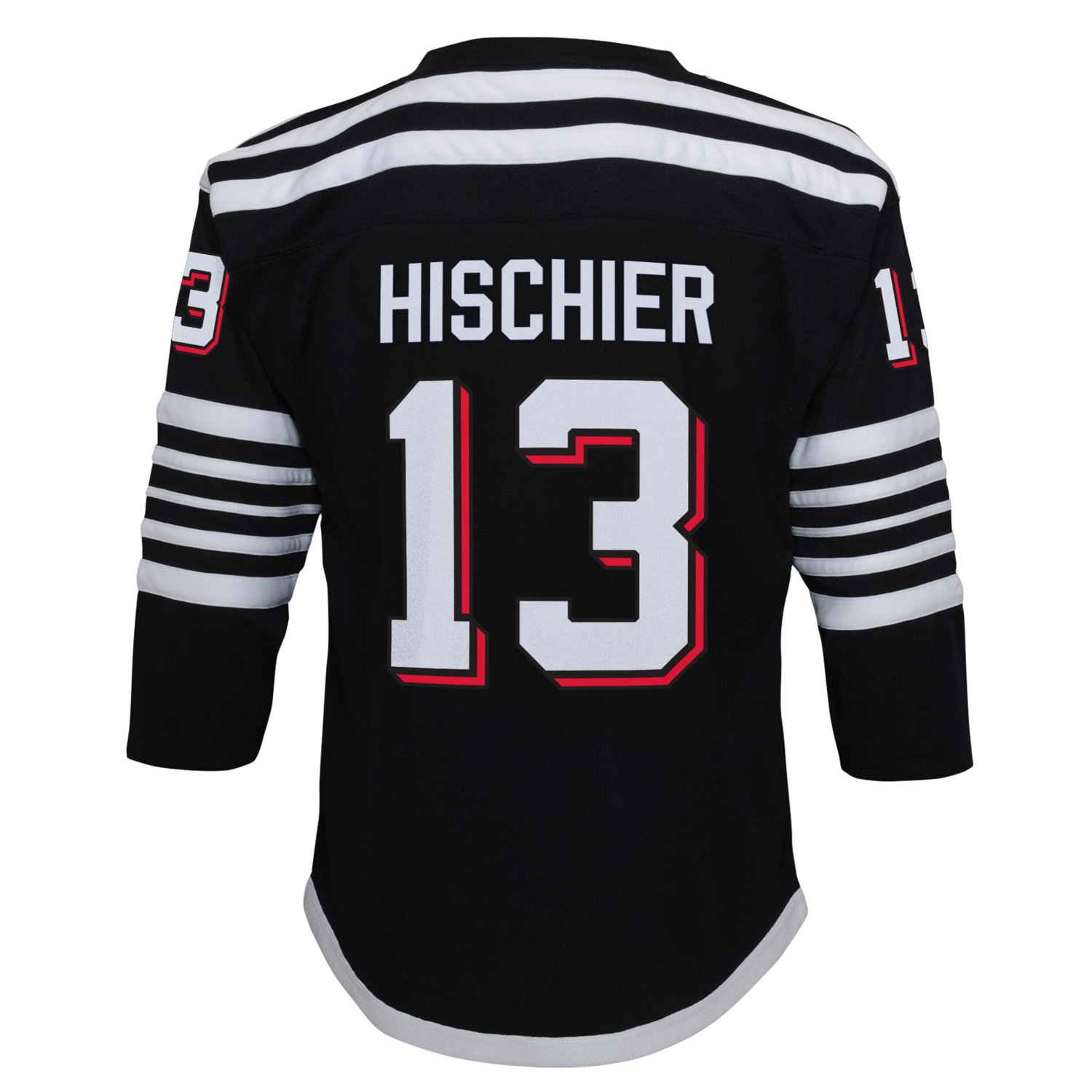 Youth Nico Hischier New Jersey Devils 2021 22 Alternate Replica Player Jersey - view number 3