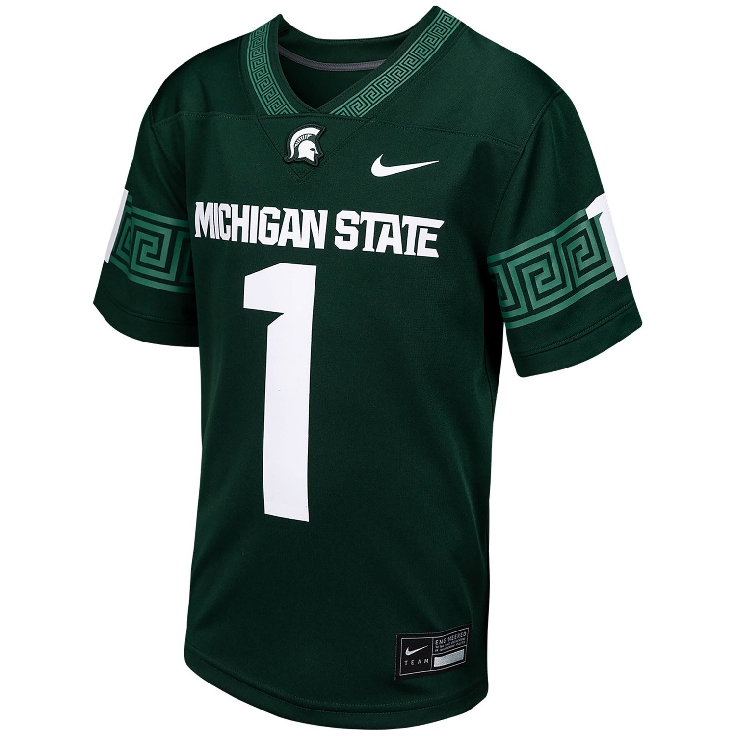 Youth Nike  Michigan State Spartans Football Game Jersey - view number 2