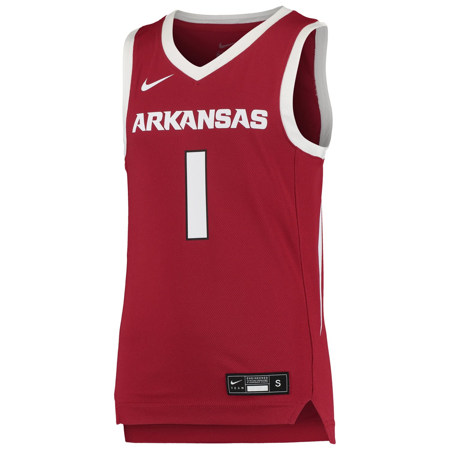Youth Nike 1 Arkansas Razorbacks Team Replica Basketball Jersey - view number 2
