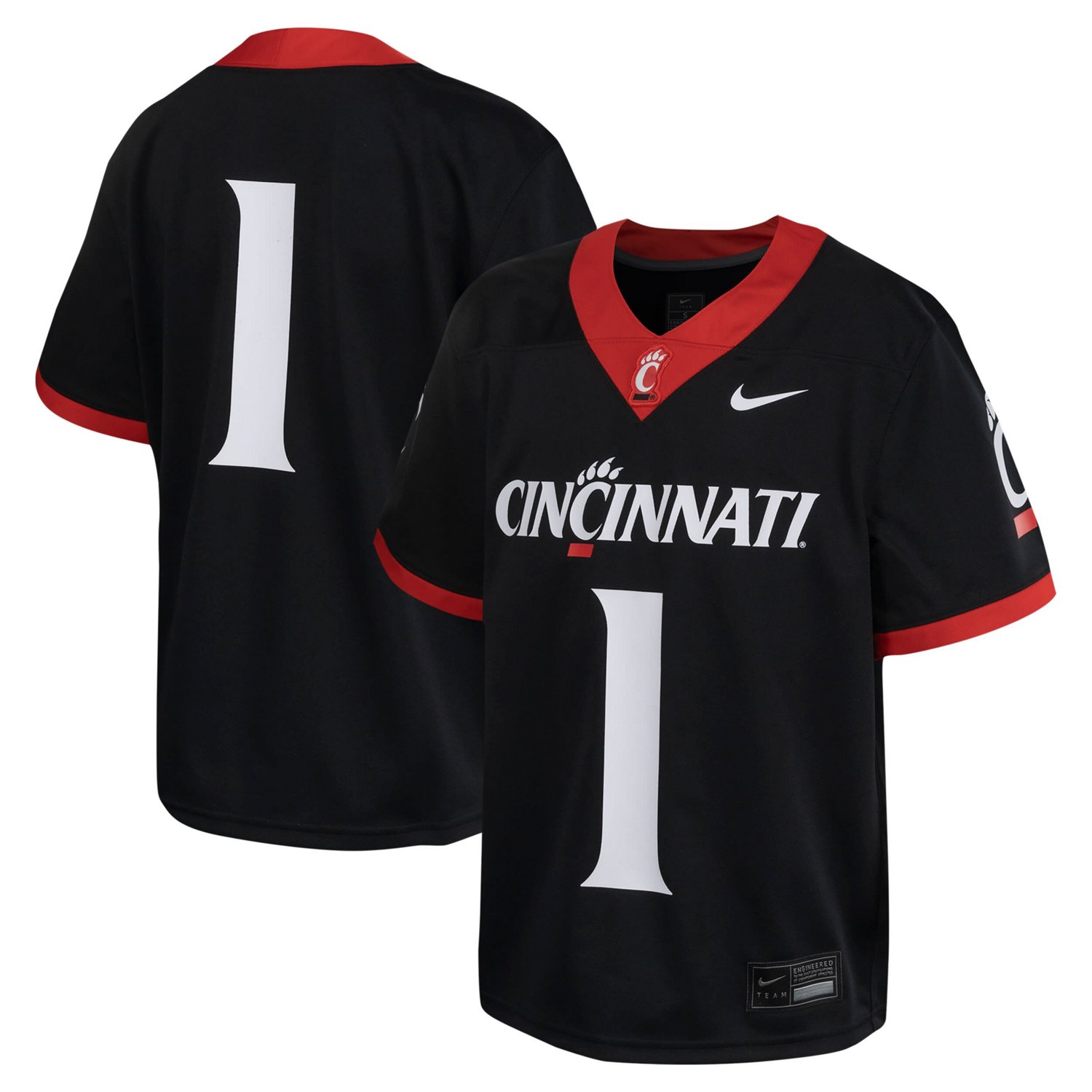Youth Nike 1 Cincinnati Bearcats Untouchable Football Jersey - view number 1