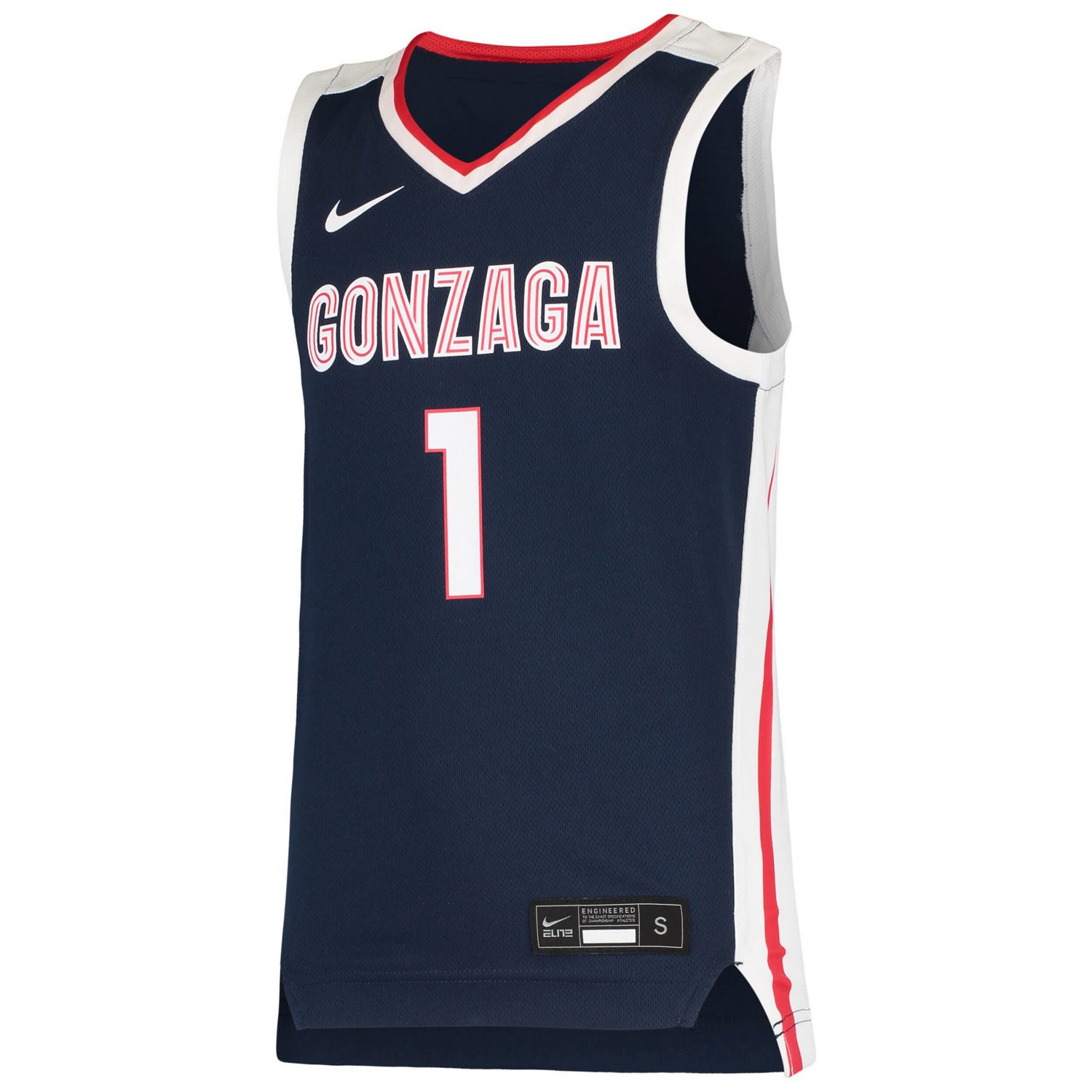 Youth Nike 1 Gonzaga Bulldogs Team Replica Basketball Jersey - view number 2