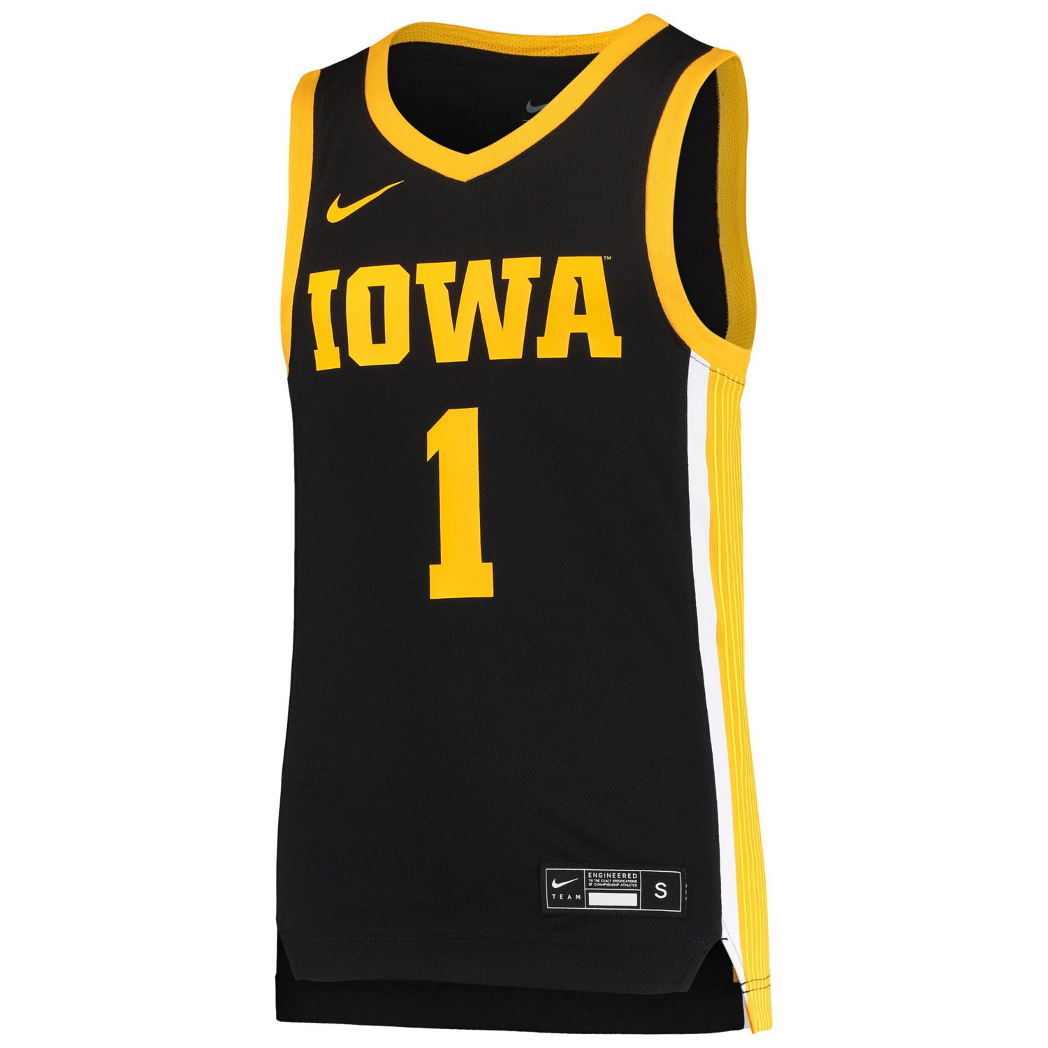 Youth Nike 1 Iowa Hawkeyes Team Replica Basketball Jersey                                                                        - view number 2