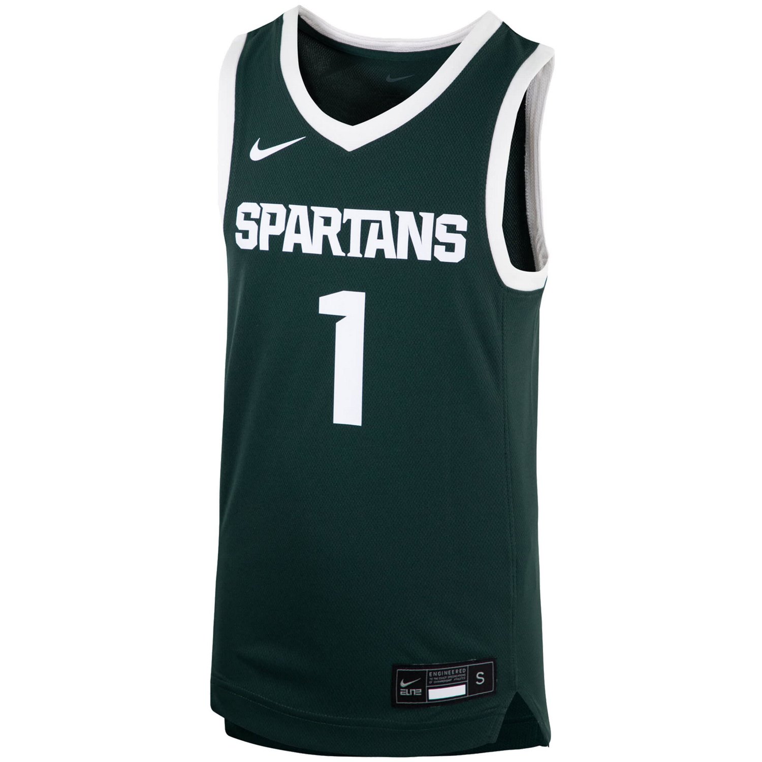 Youth Nike 1 Michigan State Spartans Team Replica Basketball Jersey                                                              - view number 2