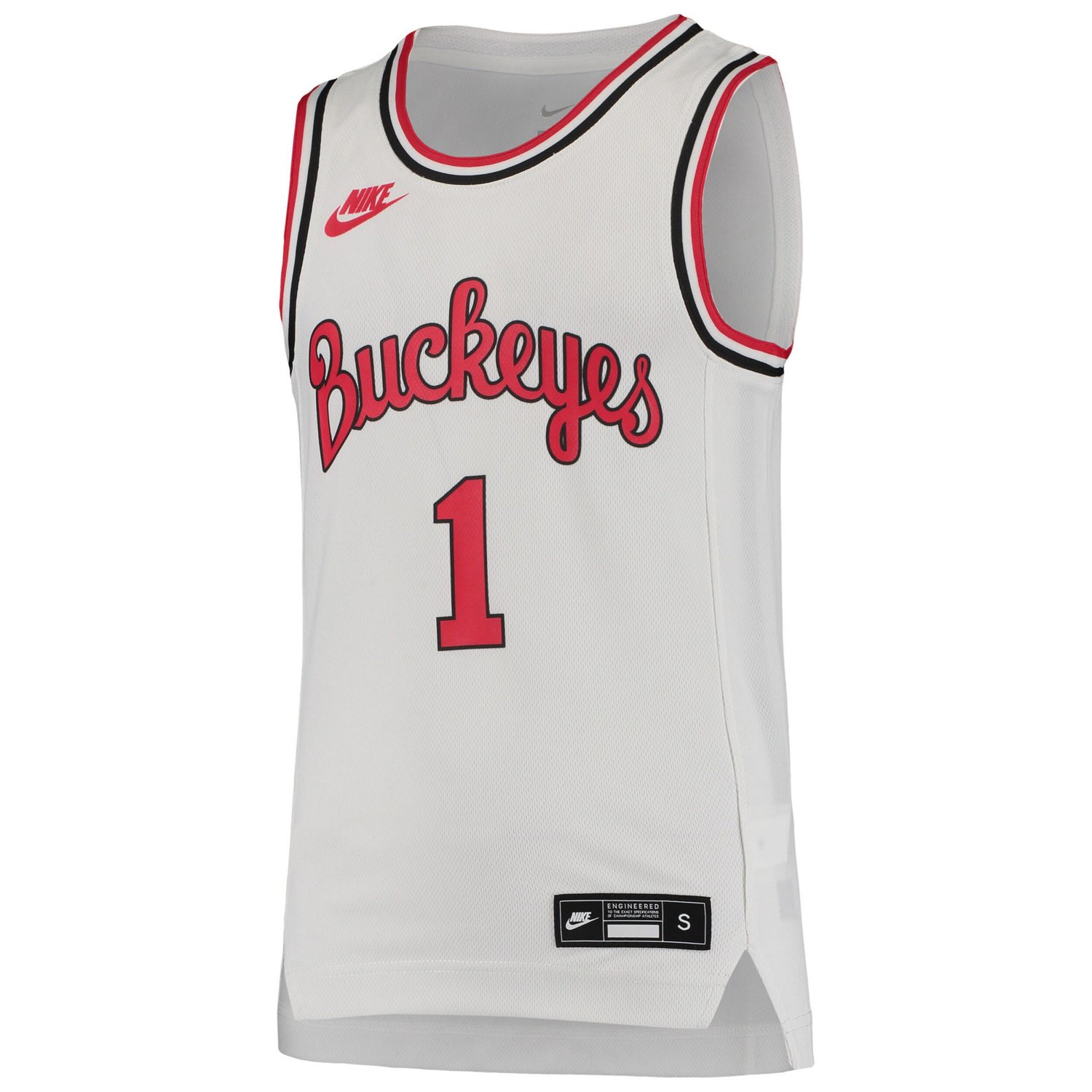 Youth Nike 1 Ohio State Buckeyes Throwback Team Replica Basketball Jersey - view number 2