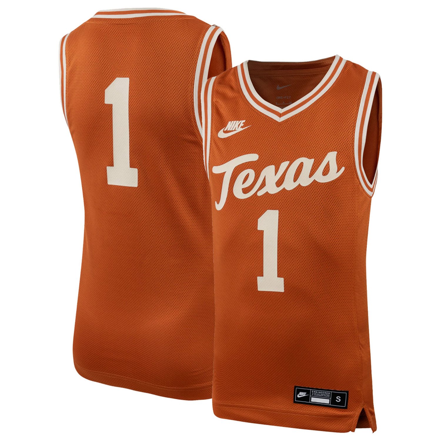Youth Nike 1 Texas Texas Longhorns Icon Replica Basketball Jersey
