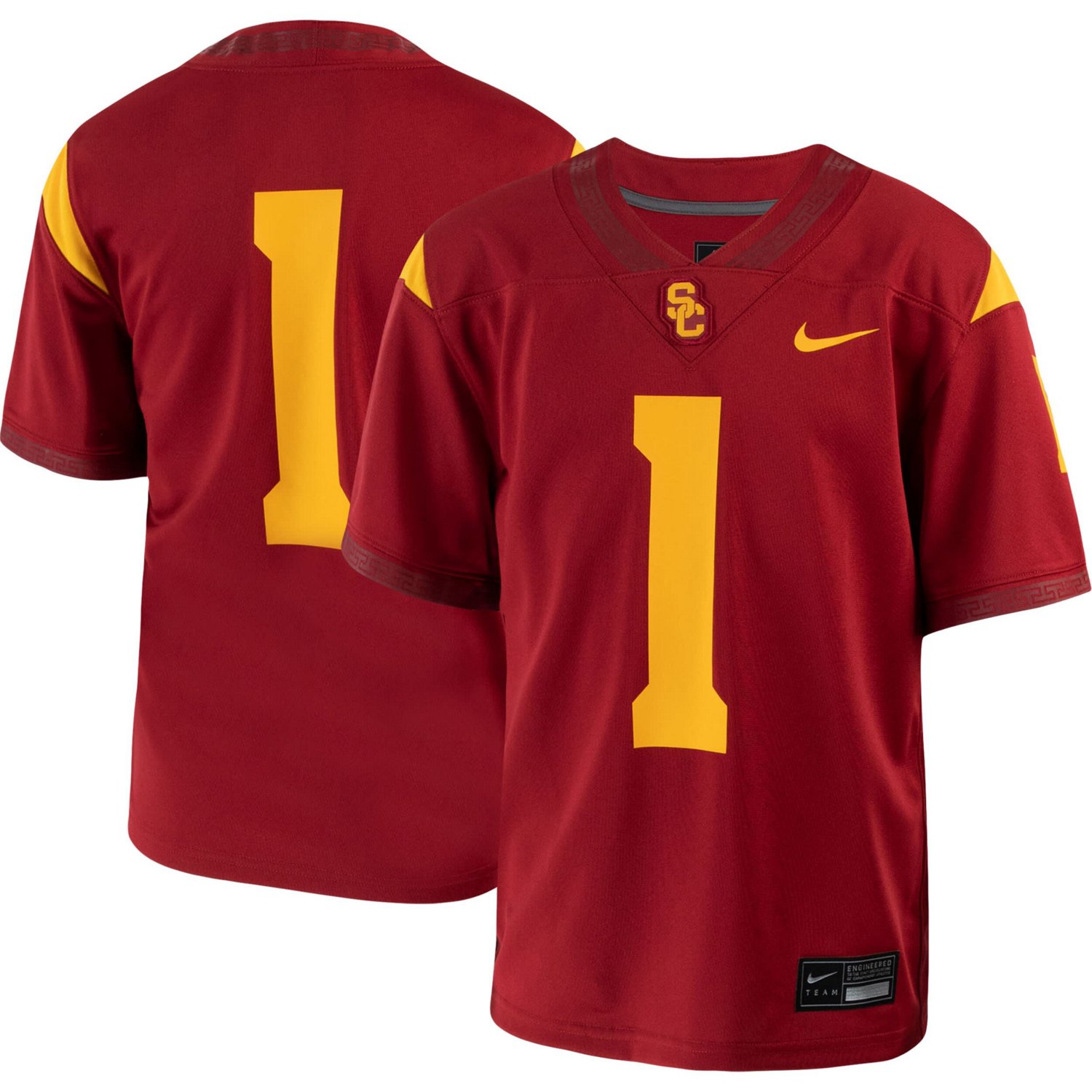 Youth Nike 1 USC Trojans 1st Armored Division Old Ironsides Untouchable Football Jersey                                          - view number 1