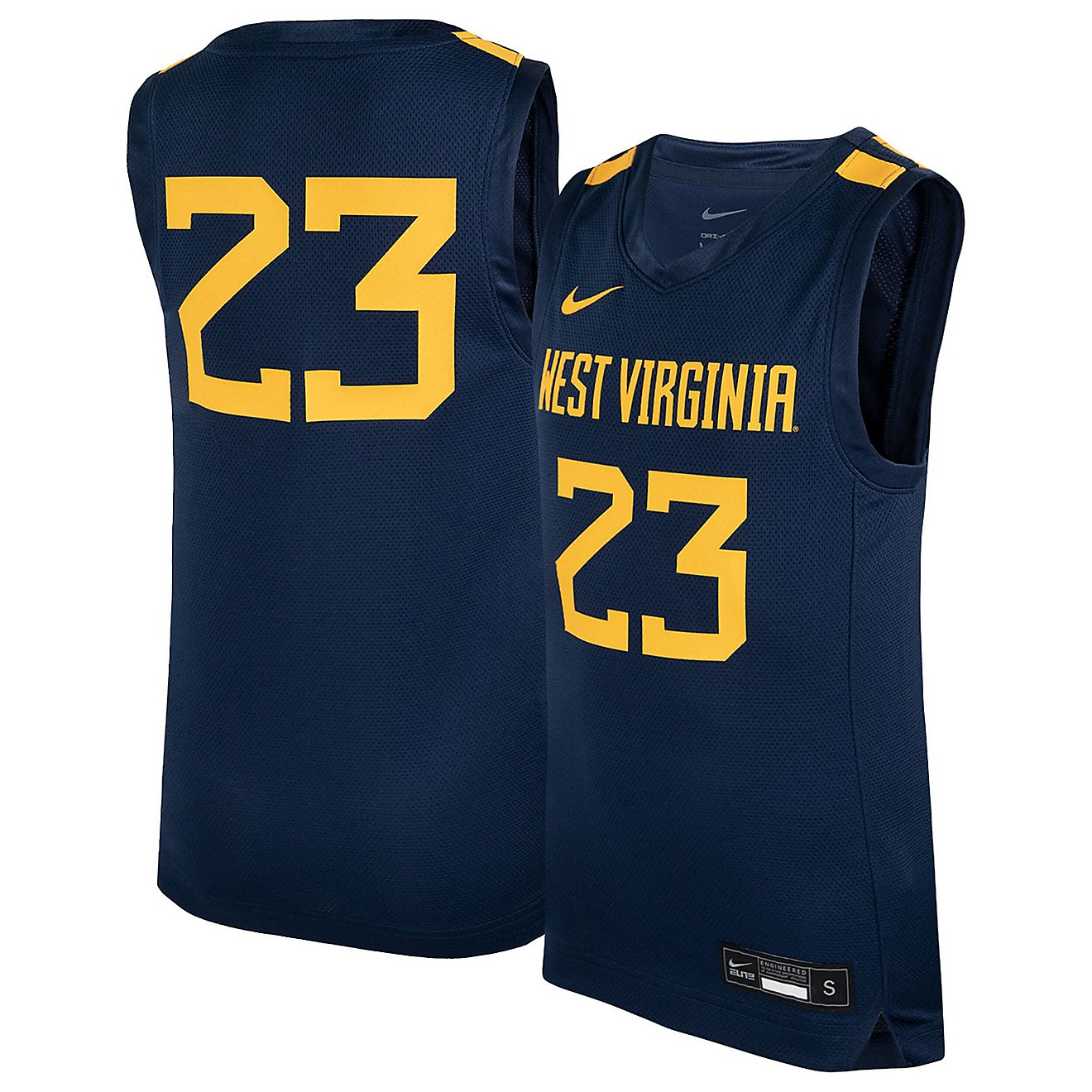 Youth Nike 23 West Virginia Mountaineers Icon Replica Basketball Jersey                                                          - view number 1