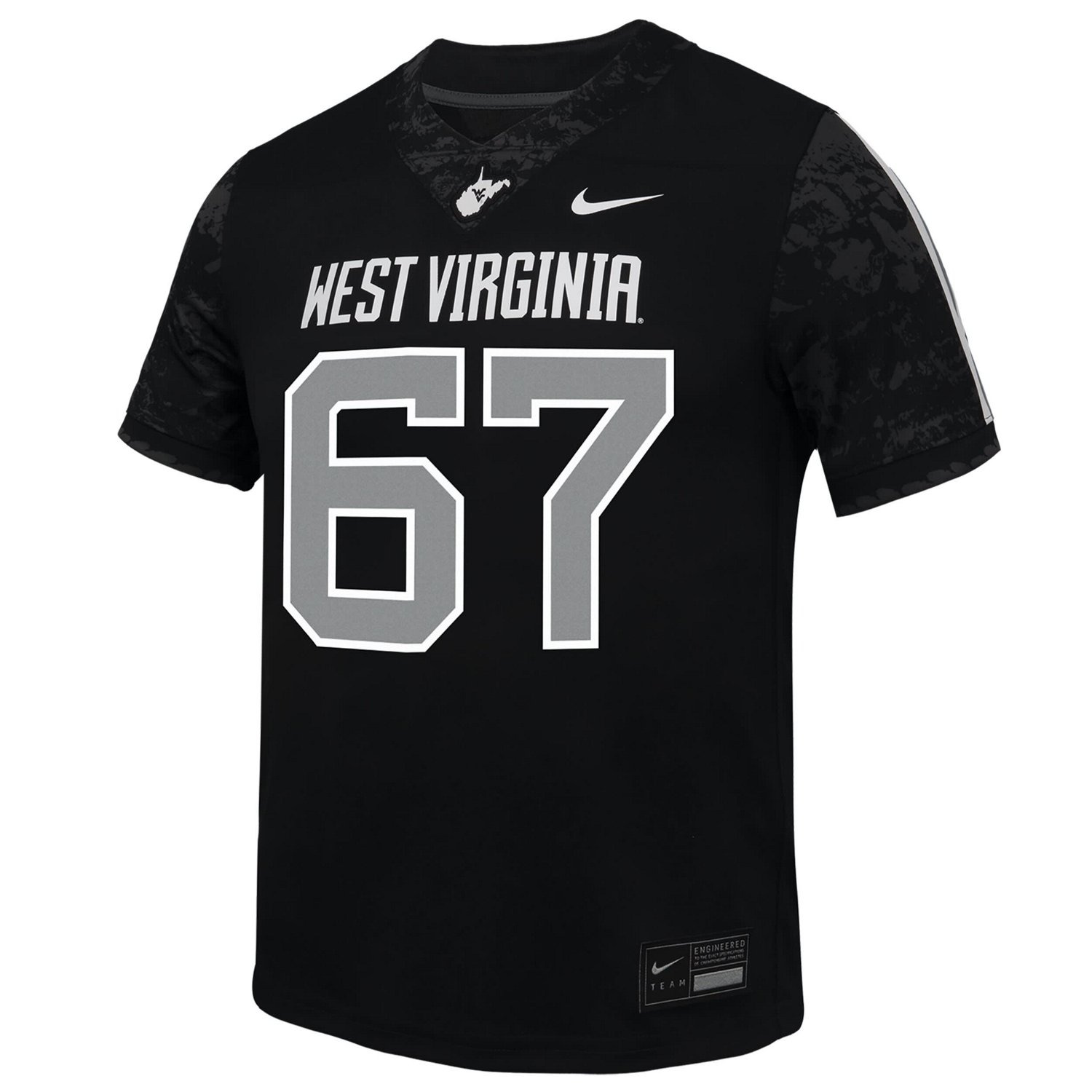 Youth Nike 67 West Virginia Mountaineers Untouchable Replica Game Jersey - view number 2