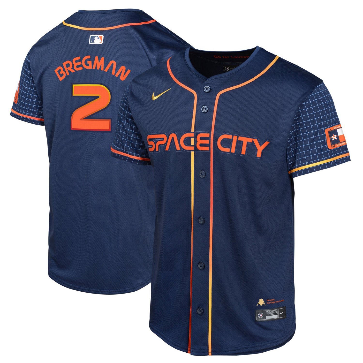 Youth Nike Alex Bregman Houston Astros City Connect Limited Player Jersey Academy