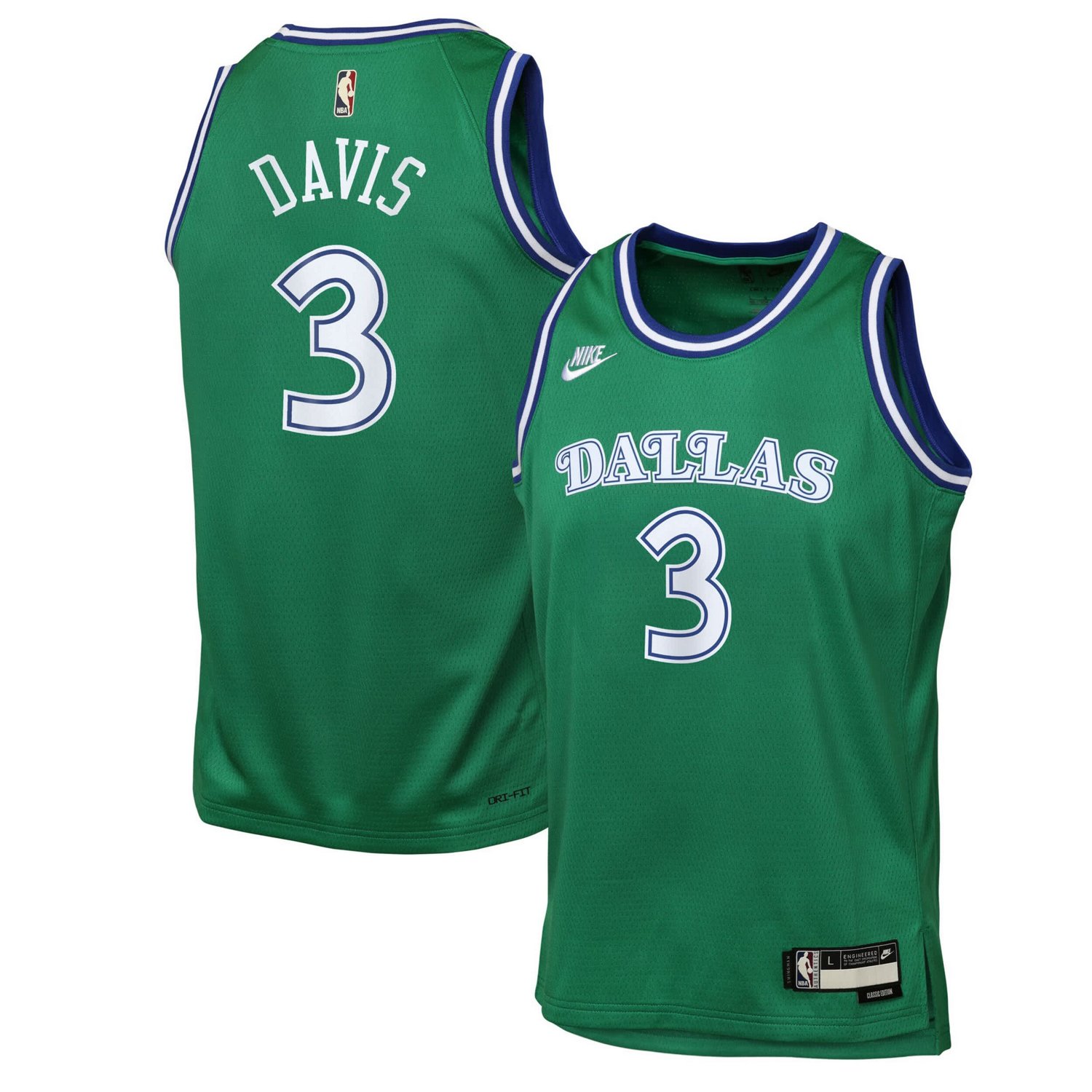 Youth Nike Anthony Davis Dallas Mavericks Swingman Jersey - Classic Edition