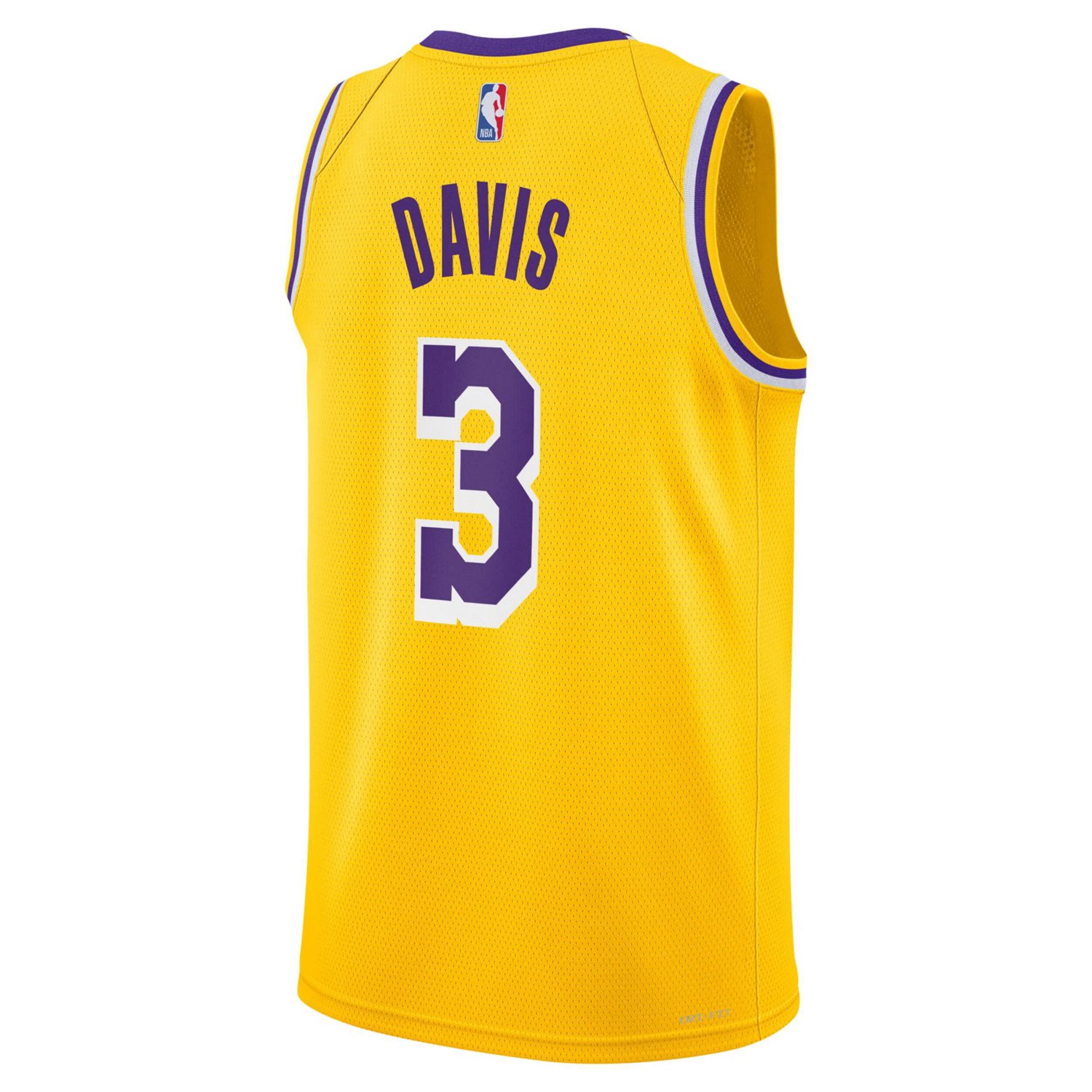Youth Nike Anthony Davis Los Angeles Lakers Swingman Jersey - Icon Edition                                                       - view number 3