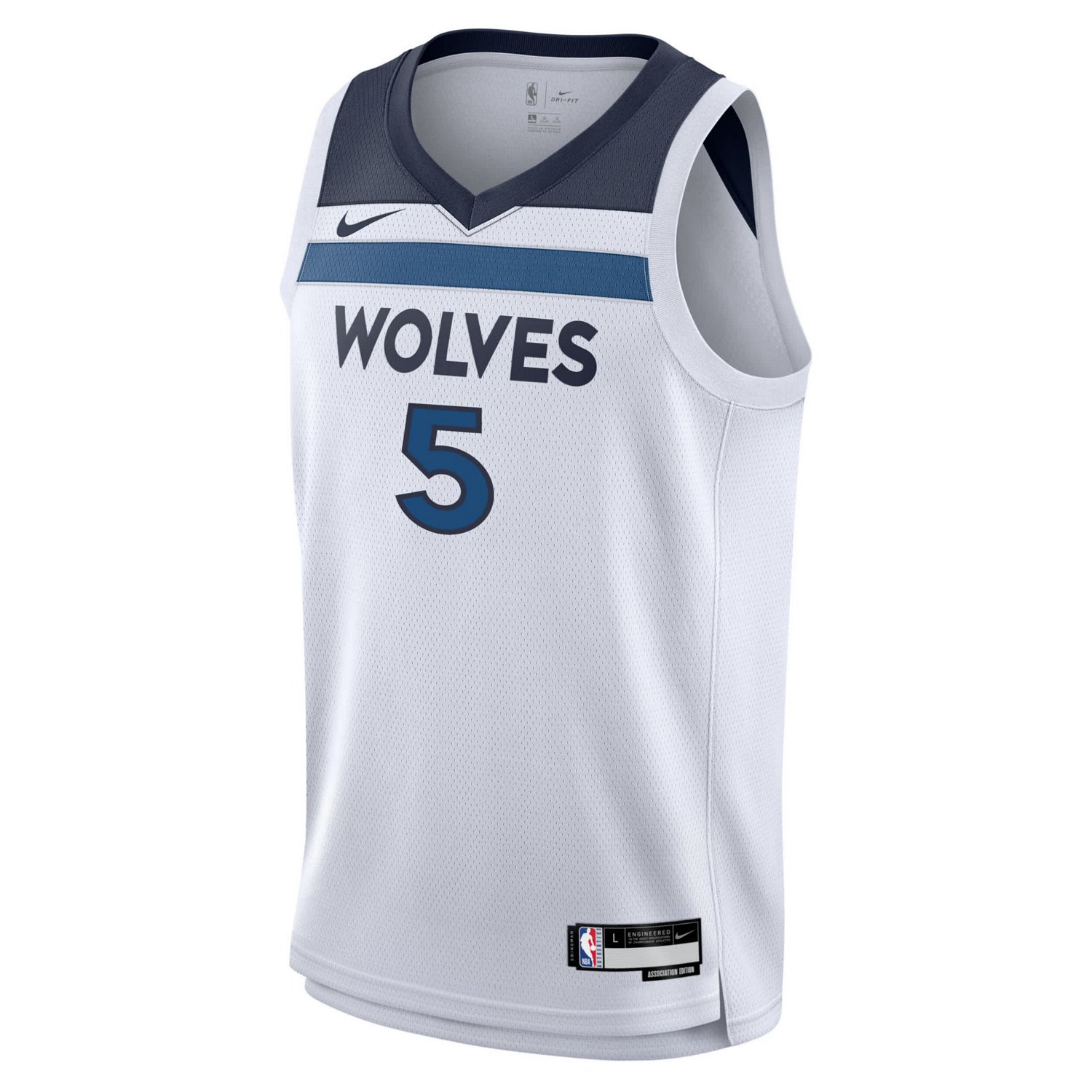 Youth Nike Anthony Edwards Minnesota Timberwolves Swingman Jersey - Association Edition                                          - view number 2