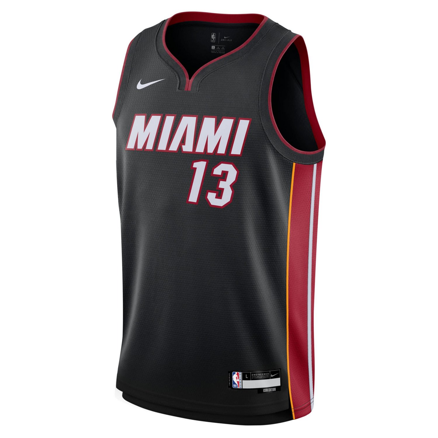 Youth Nike Bam Adebayo Miami Heat Swingman Jersey - Icon Edition - view number 2