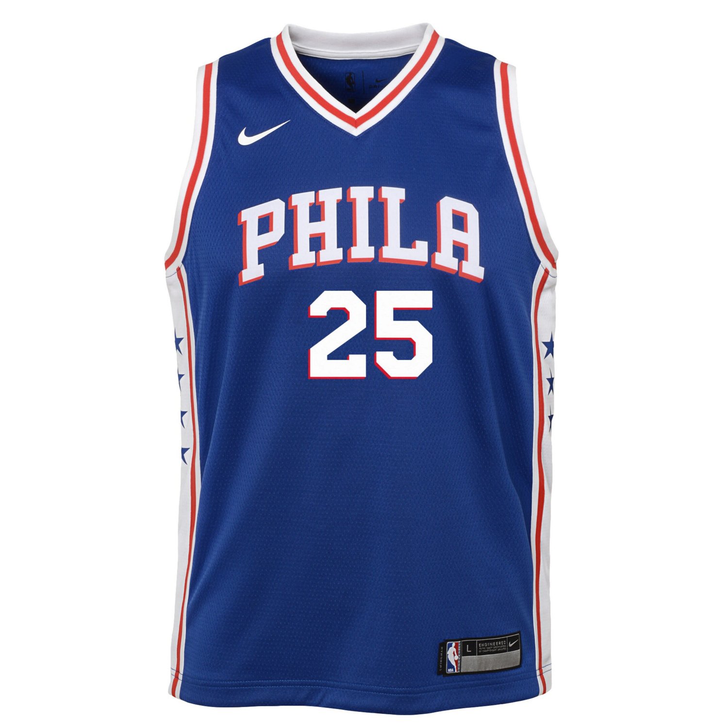 Youth Nike Ben Simmons Philadelphia 76ers Swingman Jersey - Icon Edition                                                         - view number 2