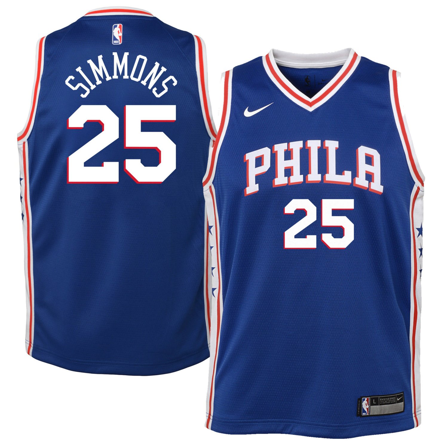 Youth Nike Ben Simmons Philadelphia 76ers Swingman Jersey - Icon Edition