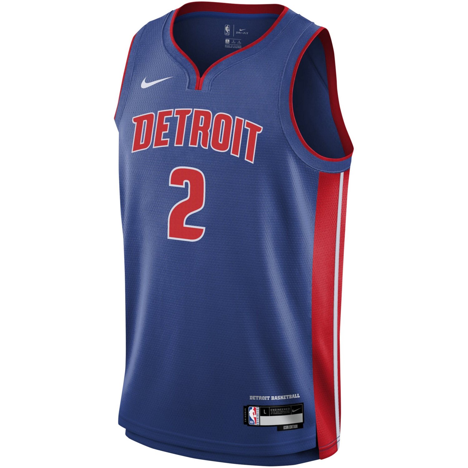 Youth Nike Cade Cunningham Detroit Pistons Swingman Jersey - Icon Edition - view number 2