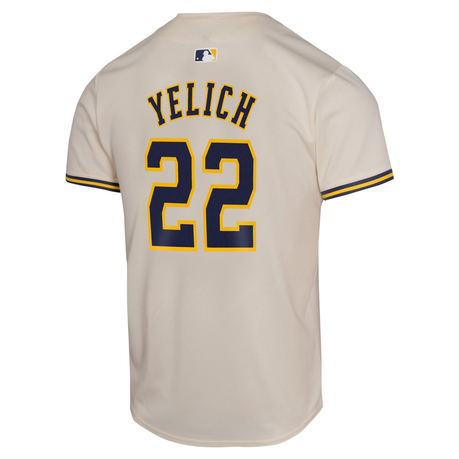 Youth Nike Christian Yelich Milwaukee Brewers Home Game Player Jersey                                                            - view number 2