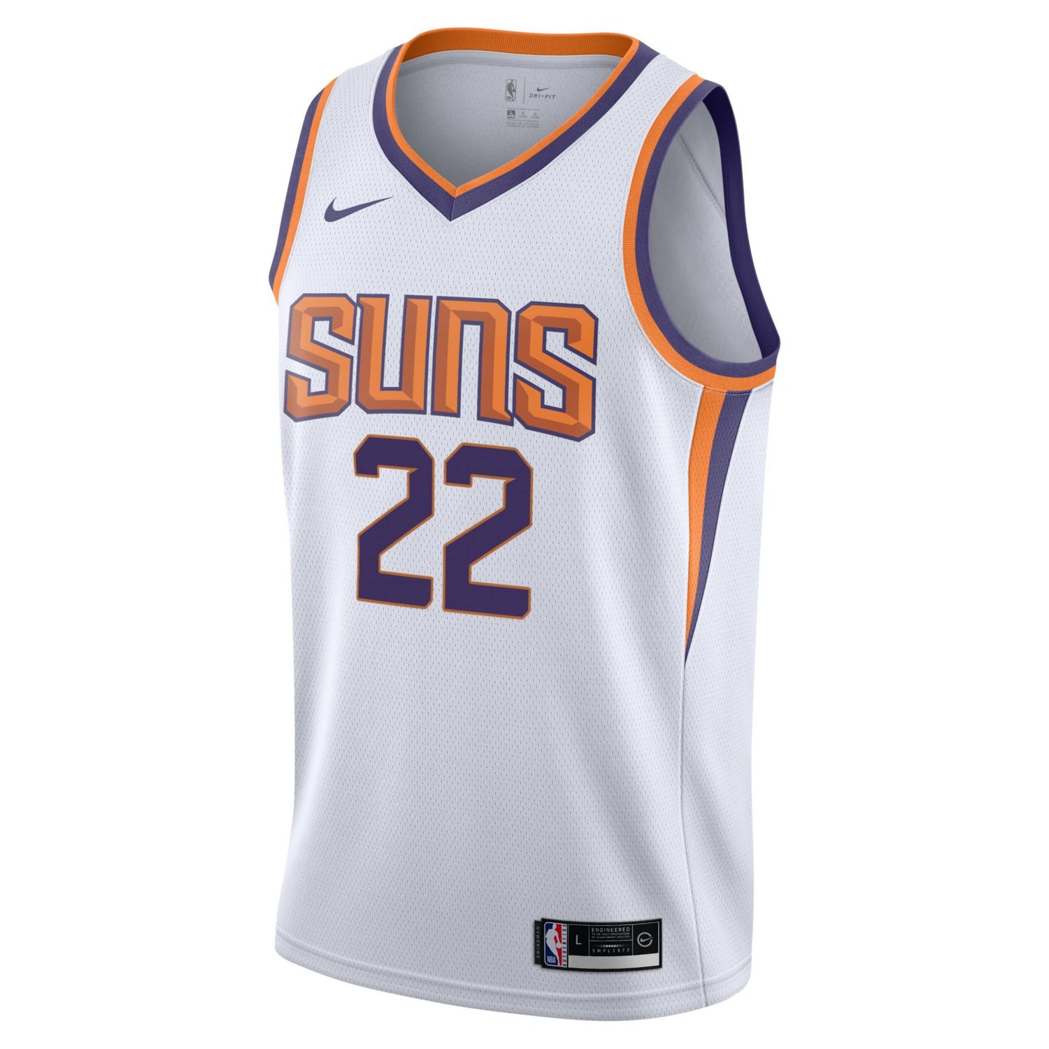 Youth Nike Deandre Ayton Phoenix Suns Swingman Jersey - Association Edition                                                      - view number 2