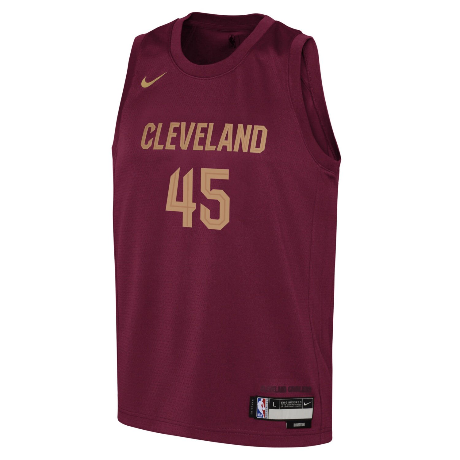 Youth Nike Donovan Mitchell Cleveland Cavaliers Swingman Jersey - Icon Edition                                                   - view number 2