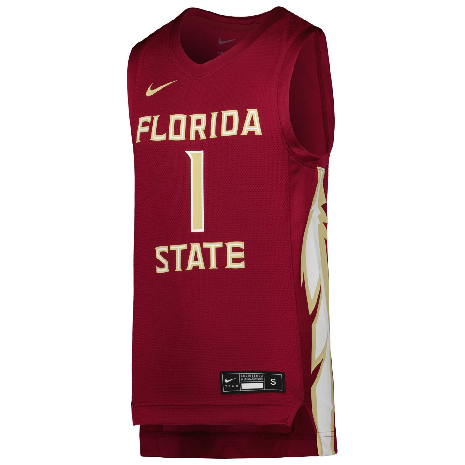 Youth Nike Florida State Seminoles Team Replica Basketball Jersey - view number 2