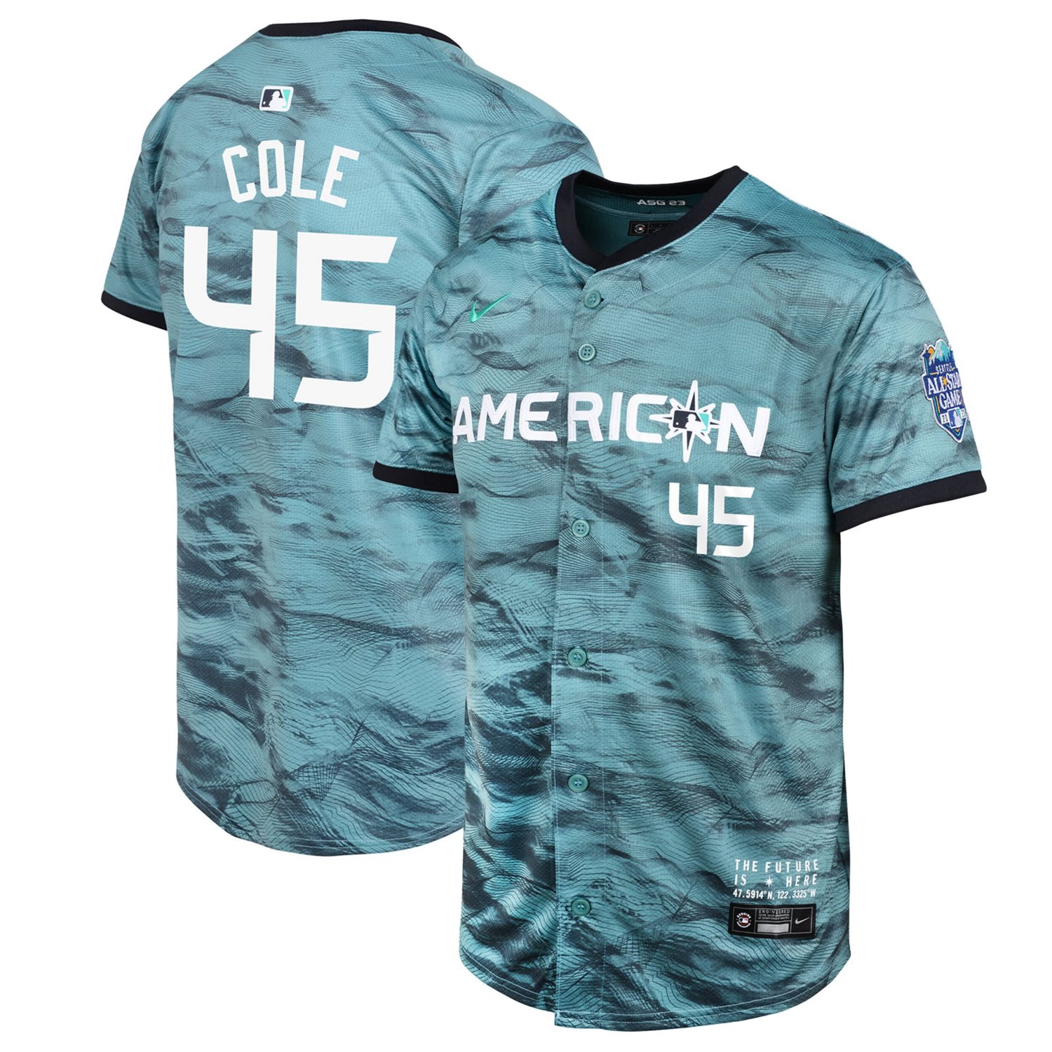 Youth Nike Gerrit Cole American League 2023 MLB All-Star Game Limited Player Jersey                                              - view number 1