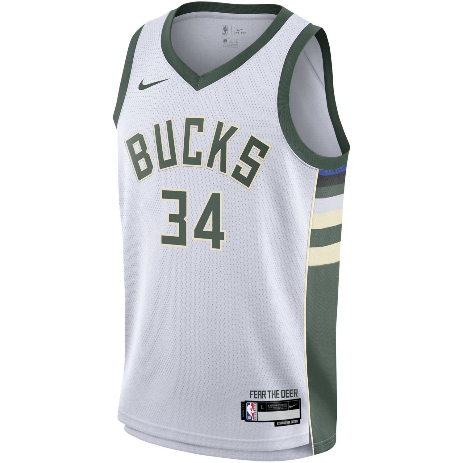 Youth Nike Giannis Antetokounmpo Milwaukee Bucks Swingman Jersey - Association Edition                                           - view number 2