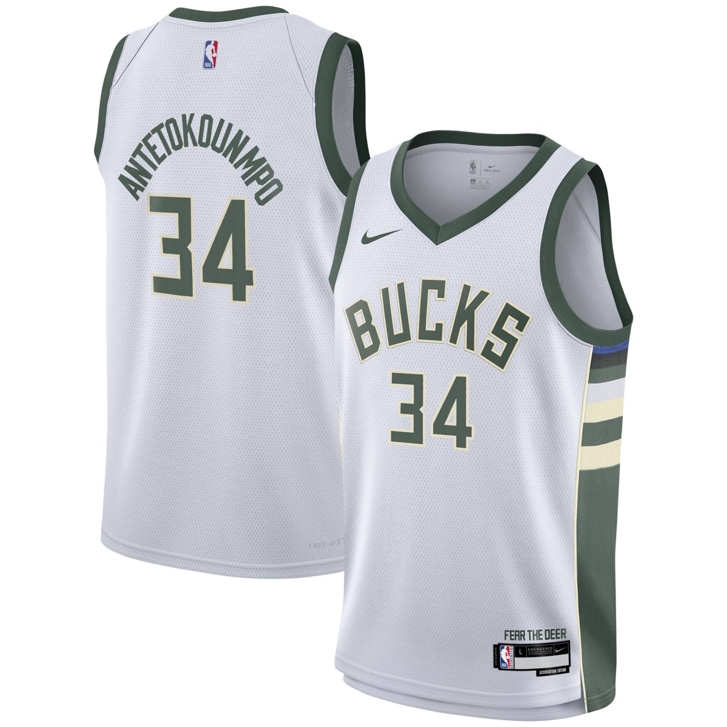Youth Nike Giannis Antetokounmpo Milwaukee Bucks Swingman Jersey - Association Edition