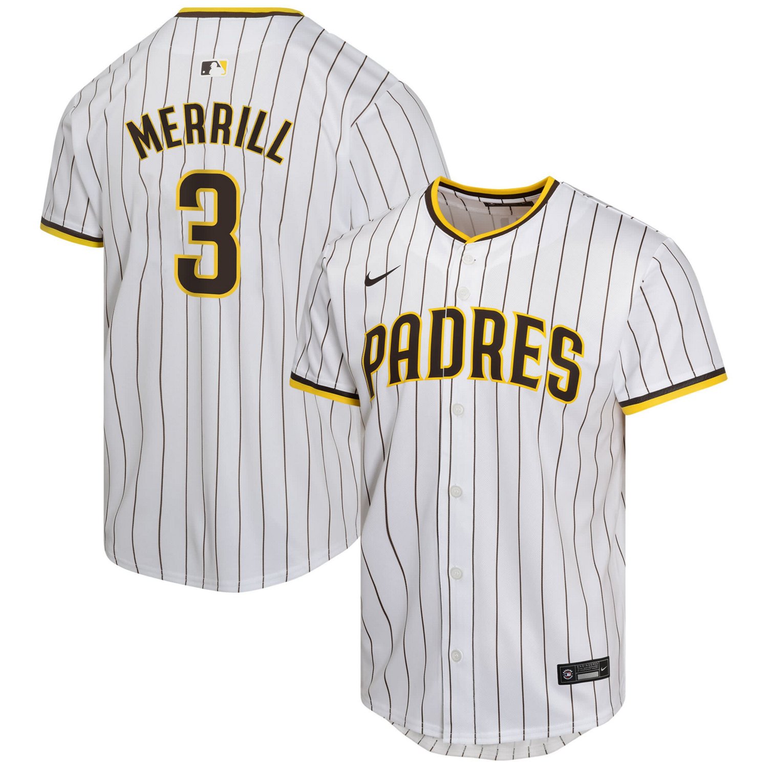 Youth Nike Jackson Merrill San Diego Padres Home Player Game Jersey                                                              - view number 1