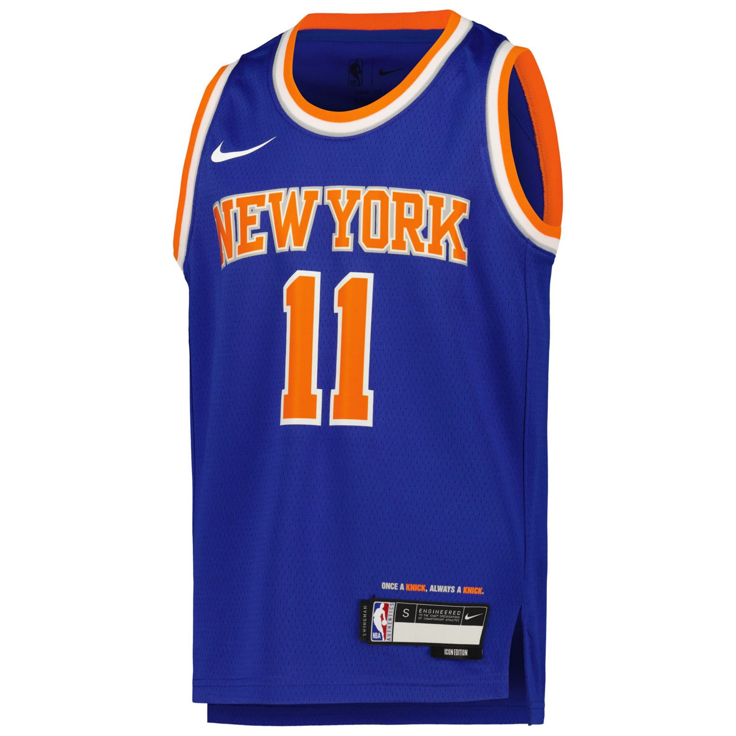 Youth Nike Jalen Brunson New York Knicks Swingman Jersey - Icon Edition                                                          - view number 2