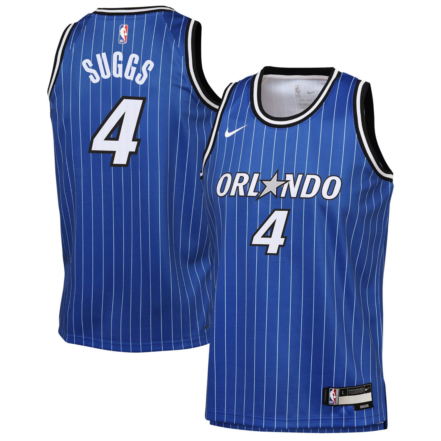 Youth Nike Jalen Suggs Orlando Magic Swingman Jersey - Icon Edition