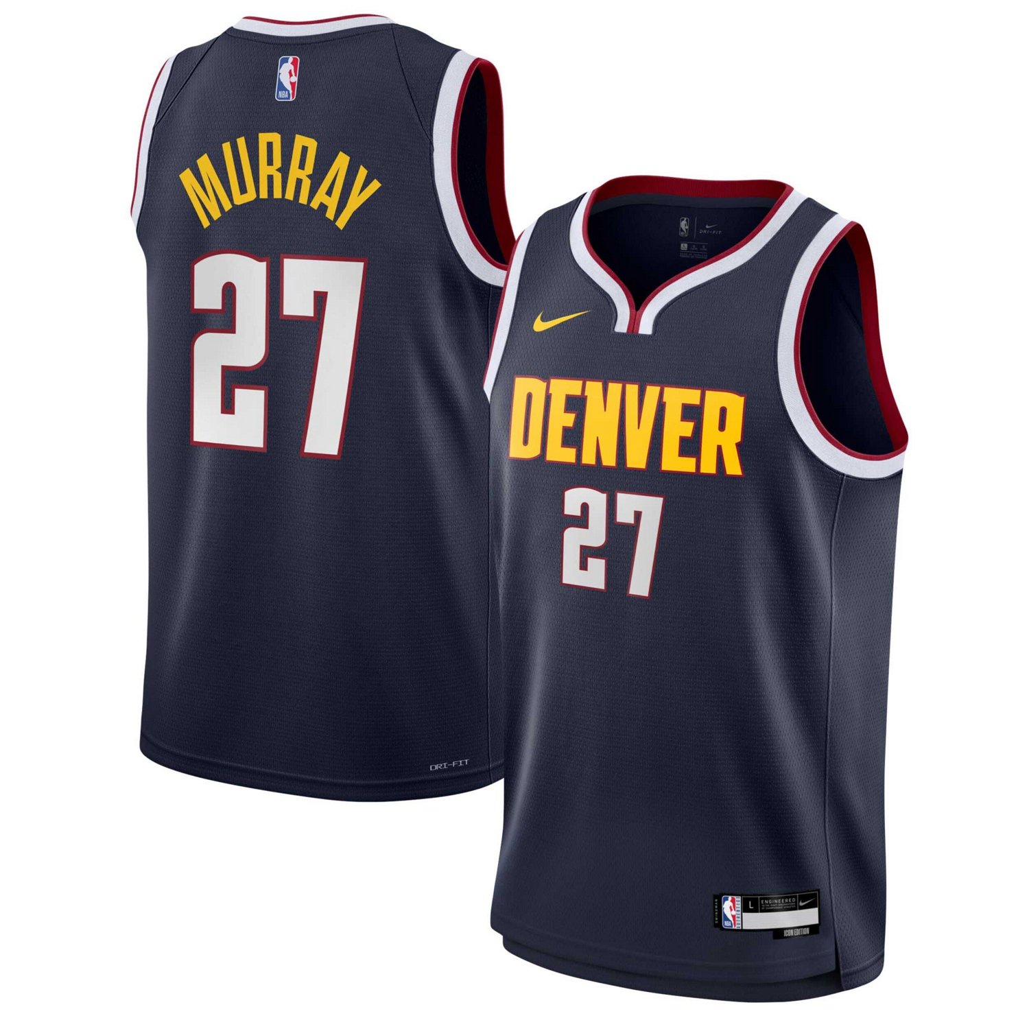 Youth Nike Jamal Murray Denver Nuggets Swingman Jersey - Icon Edition
